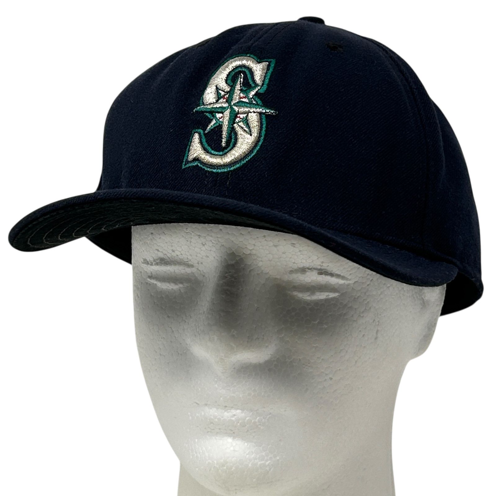 New Era Seattle Mariners Hat Baseball Cap Fitted 7 3/4 Blue New Era Size ONE SIZE - 1 Thumbnail