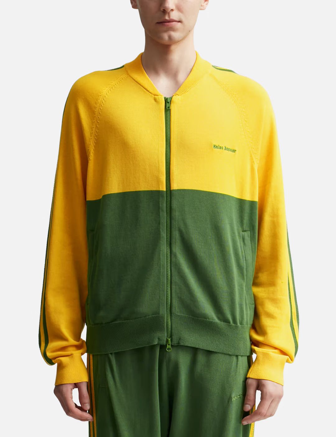 o1mle0725 New Knit Track Jacket in Multicolor