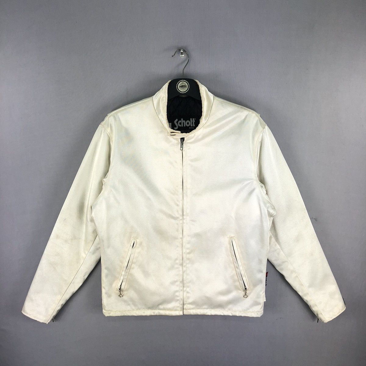Schott Vintage 90's Schott N.Y.C Made in USA Retro Racer Jacket Size US M / EU 48-50 / 2 - 1 Thumbnail