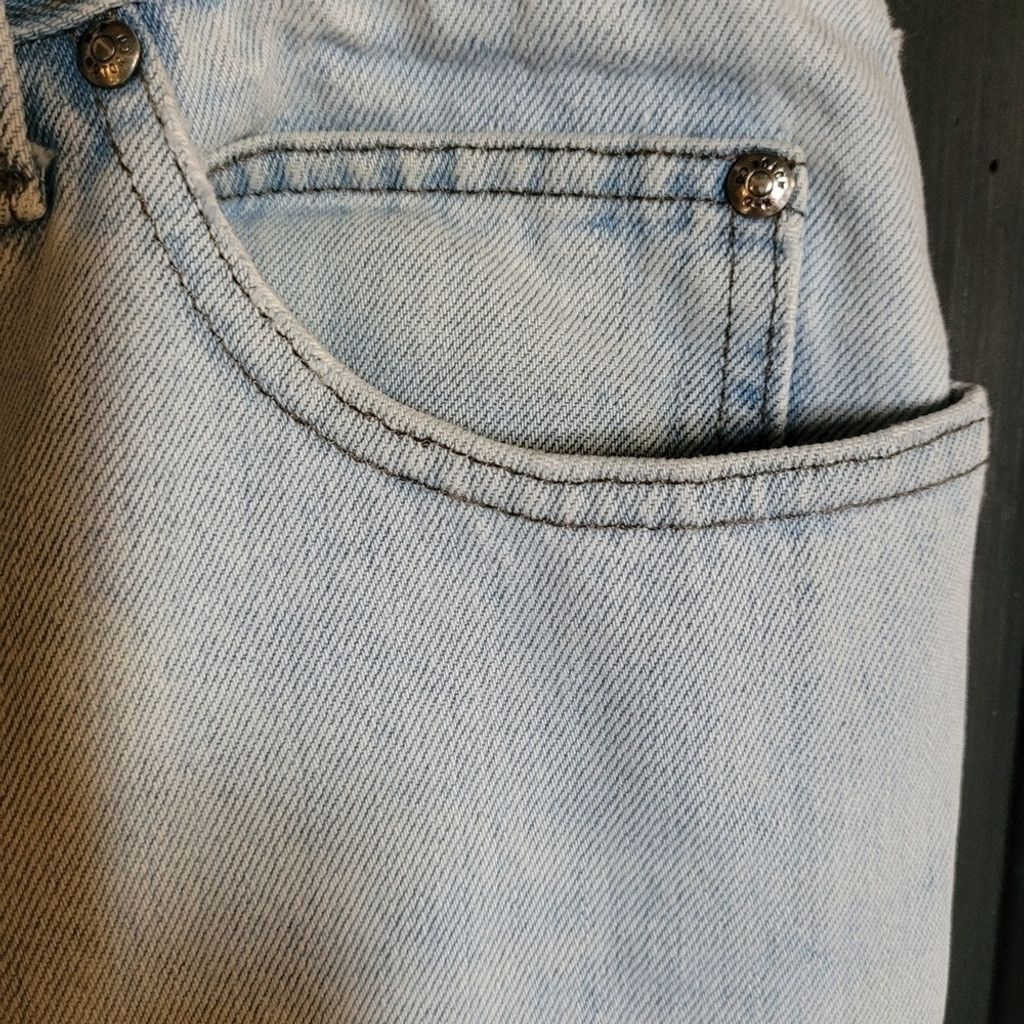 Harley Davidson Harley Davidson Mens, Light Blue Jeans. Vintage, Size 34/34 Size US 34 / EU 50 - 2 Thumbnail