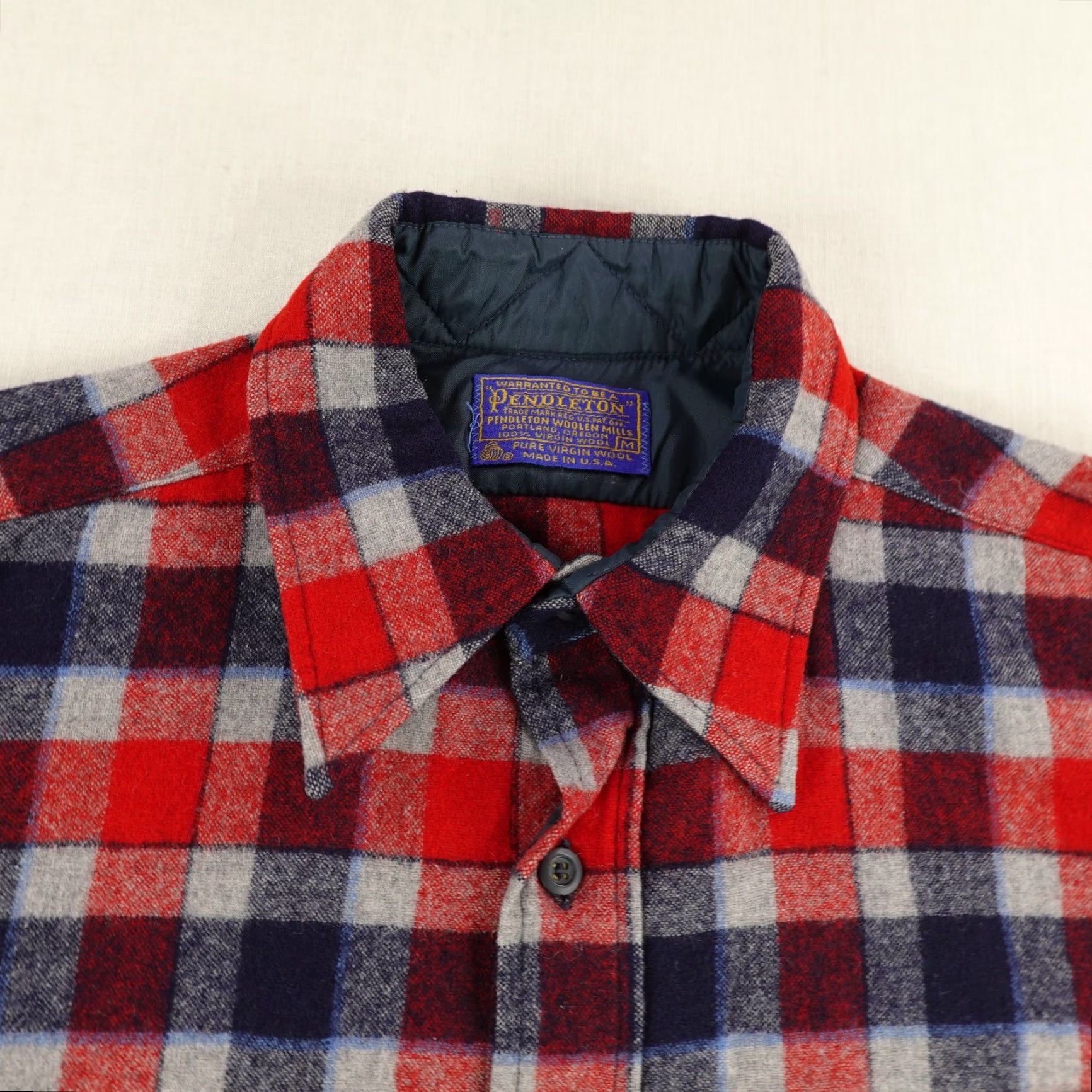 Pendleton VINTAGE Pendleton Shirt Mens Medium Plaid Wool Flannel Button-Up 70s 80s Casual Workwear Mens Size US M / EU 48-50 / 2 - 2 Thumbnail