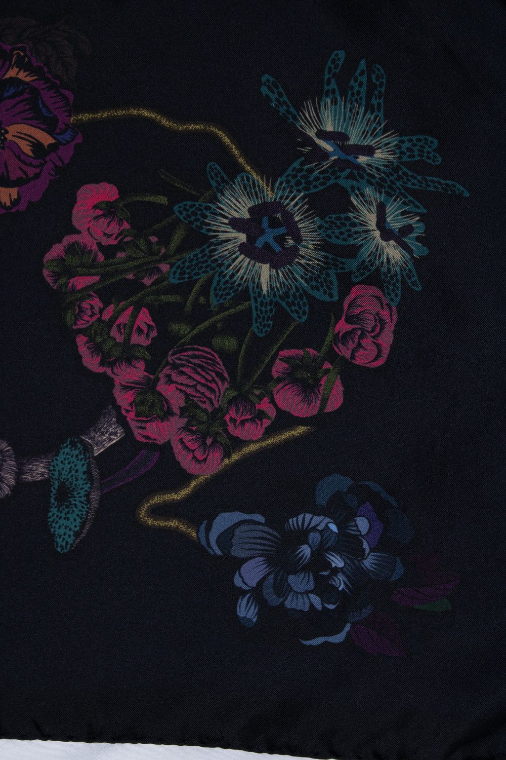 Paul Smith Paul Smith, Pocket square with floral print Size ONE SIZE - 3 Thumbnail