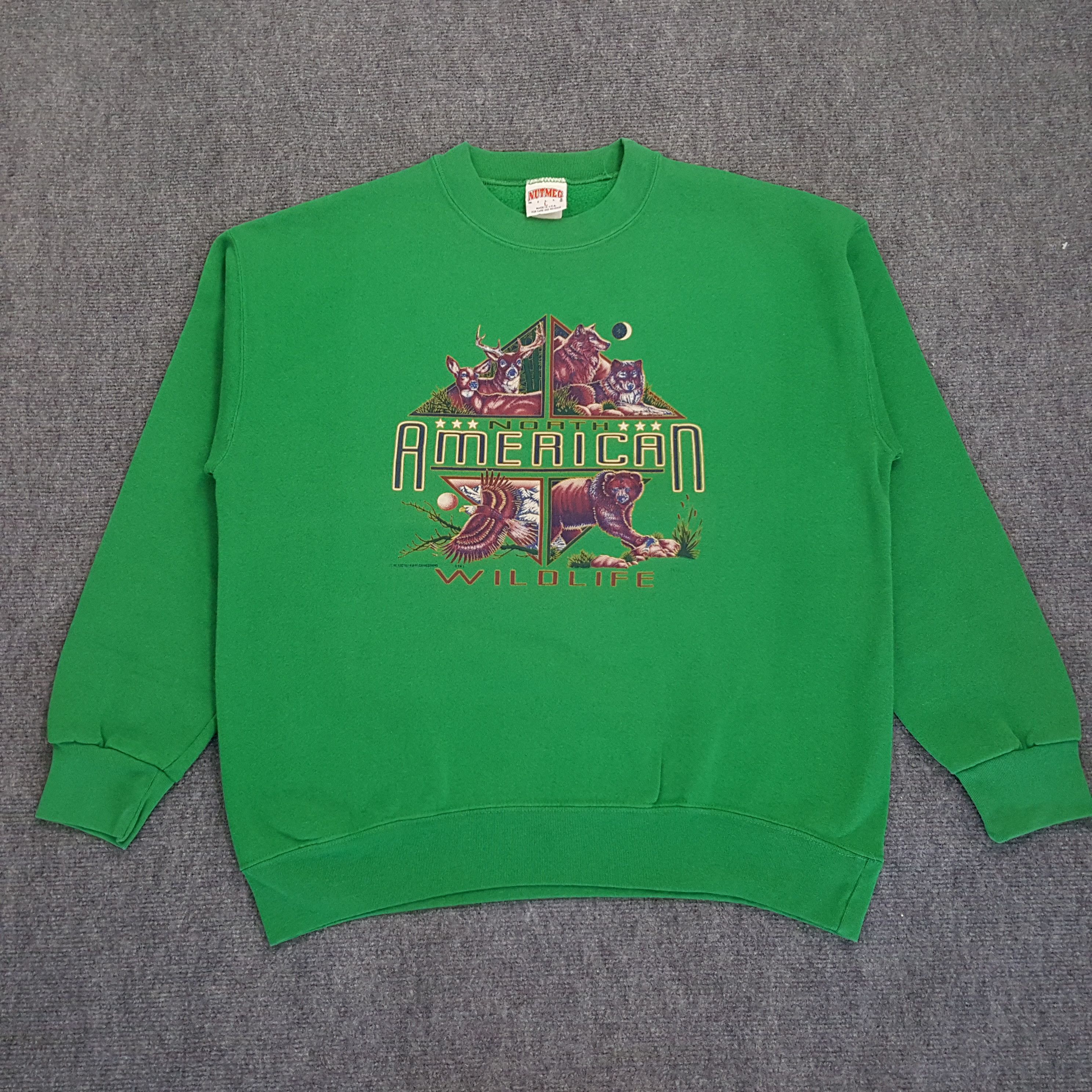 Vintage 90's North American Nuture Animal Style Sweatshirt