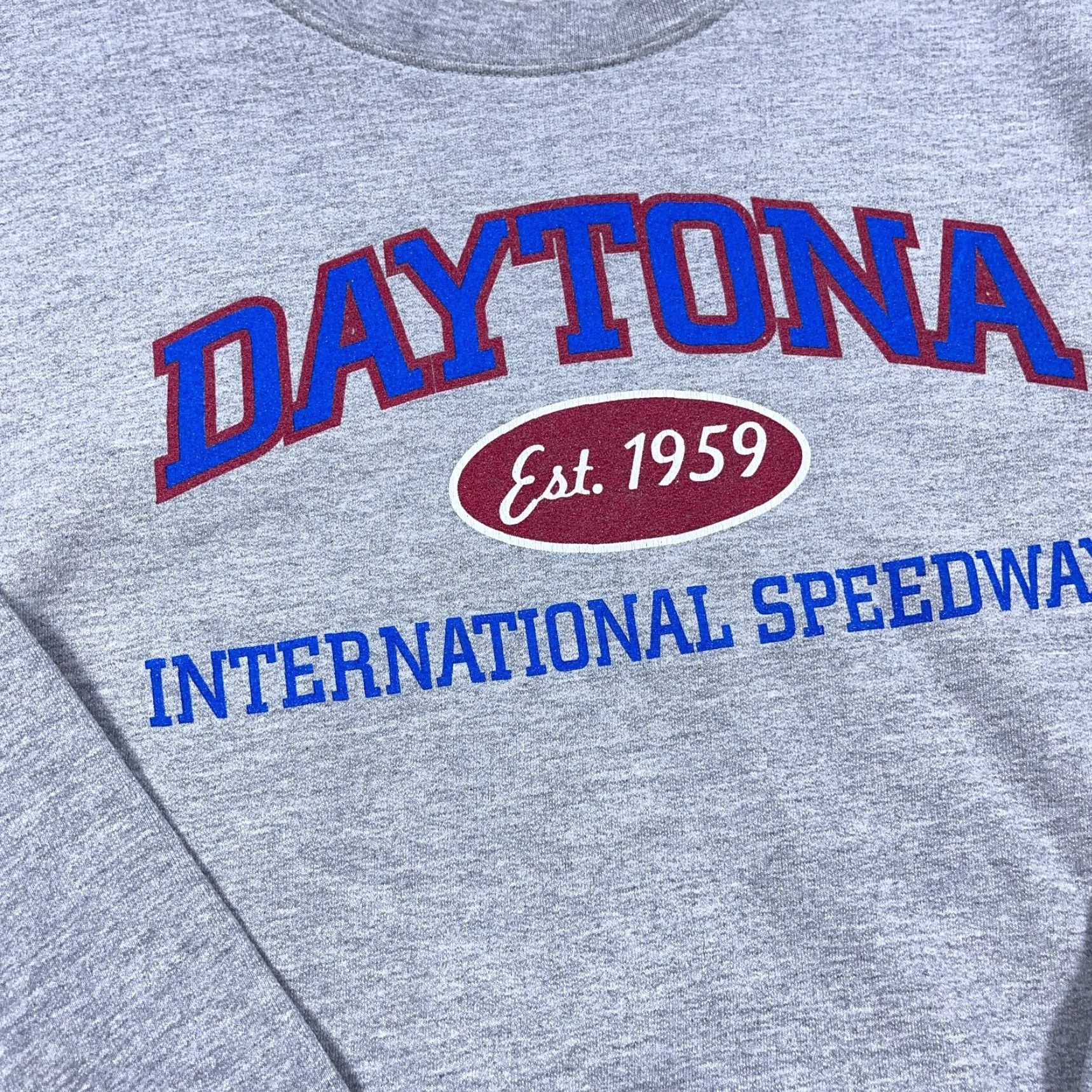 Gildan VINTAGE Daytona Speedway Sweatshirt Men XL Gray Crewneck Nascar Y2K 00s Size US XL / EU 56 / 4 - 5 Thumbnail