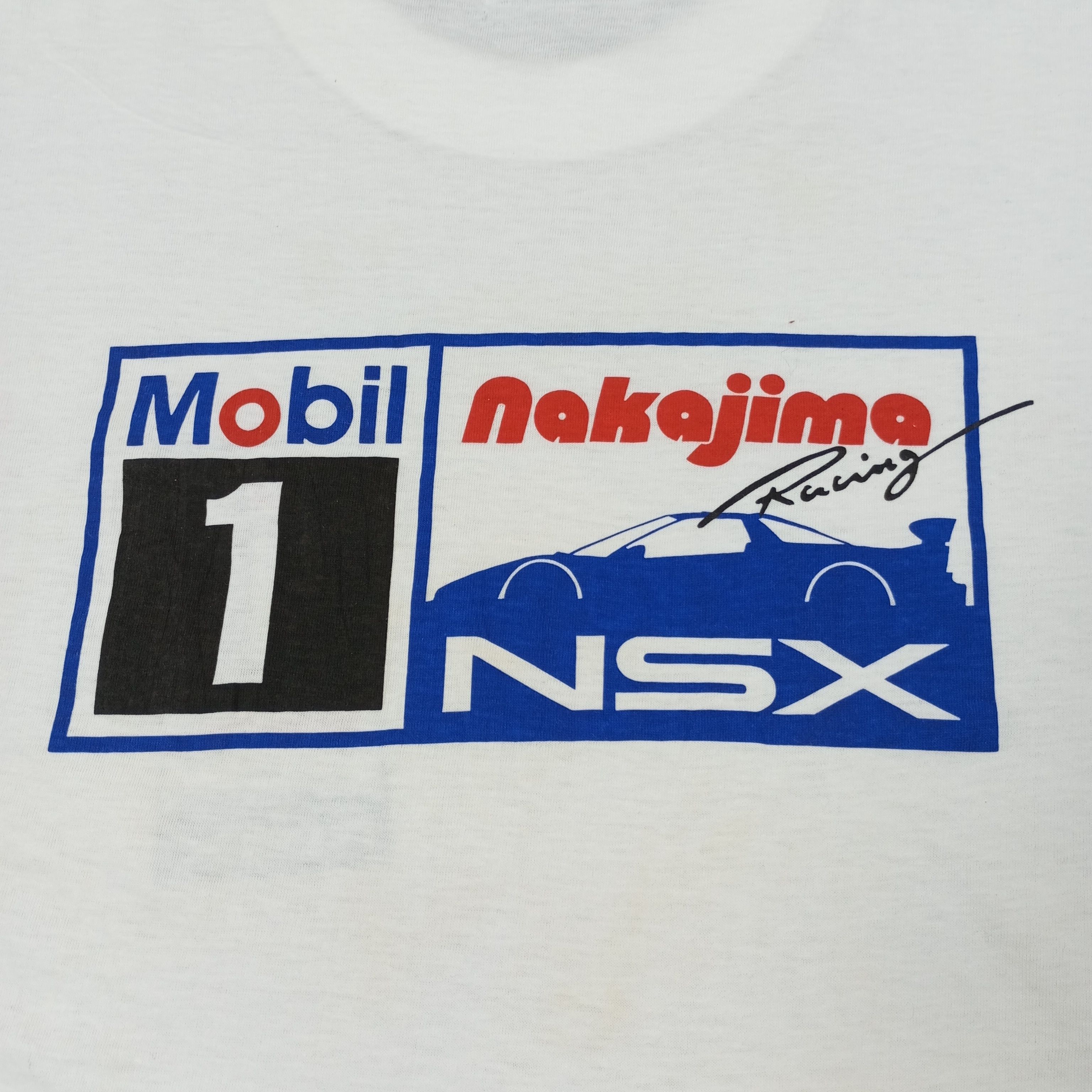 Japanese Brand Mobil 1 Nakajima Racing NSX Japanese Honda Tshirt C239N39 Size US M / EU 48-50 / 2 - 2 Thumbnail