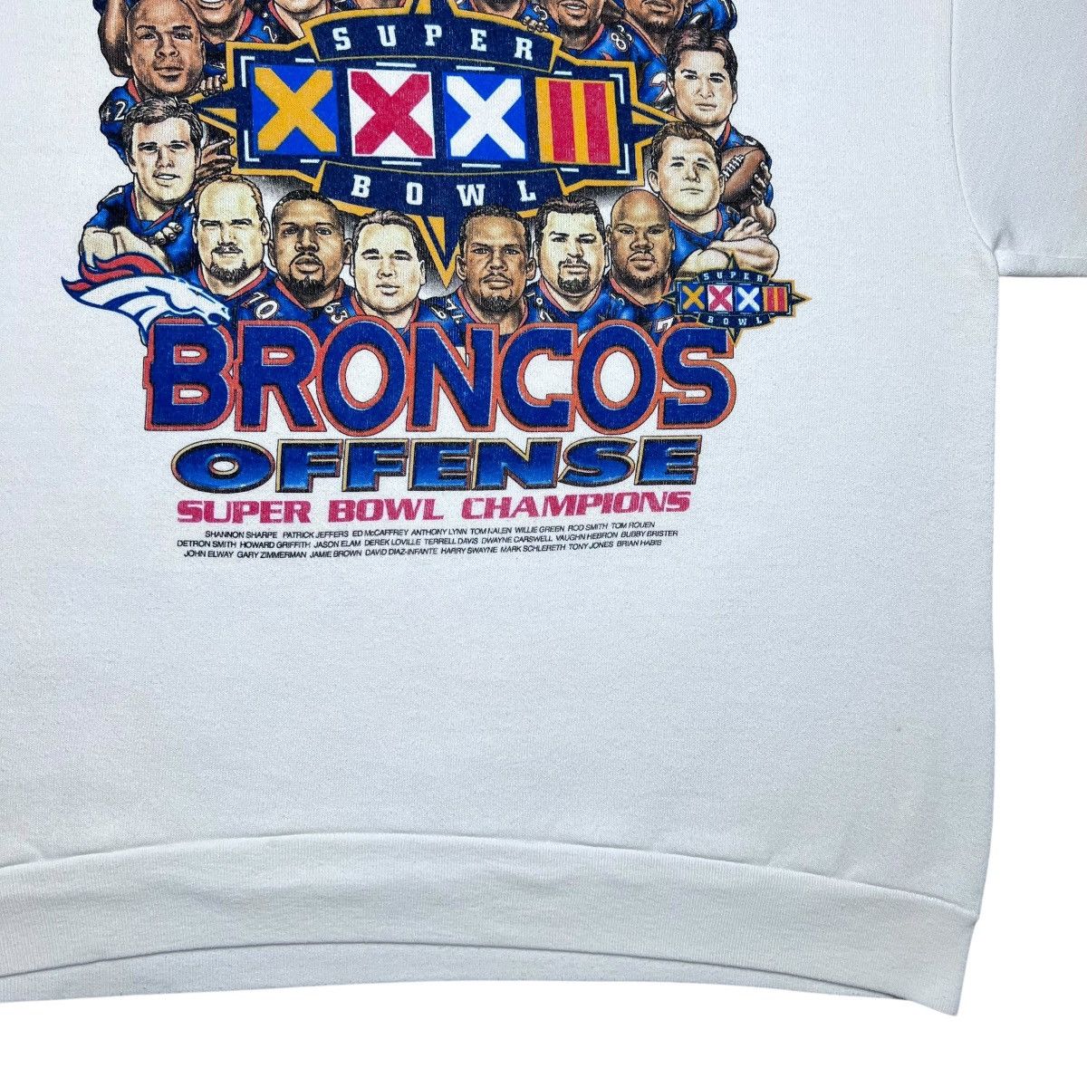 NFL Vtg 1997 NFL Denver Broncos Super Bowl Caricature Sweatshirt Size US XL / EU 56 / 4 - 7 Thumbnail