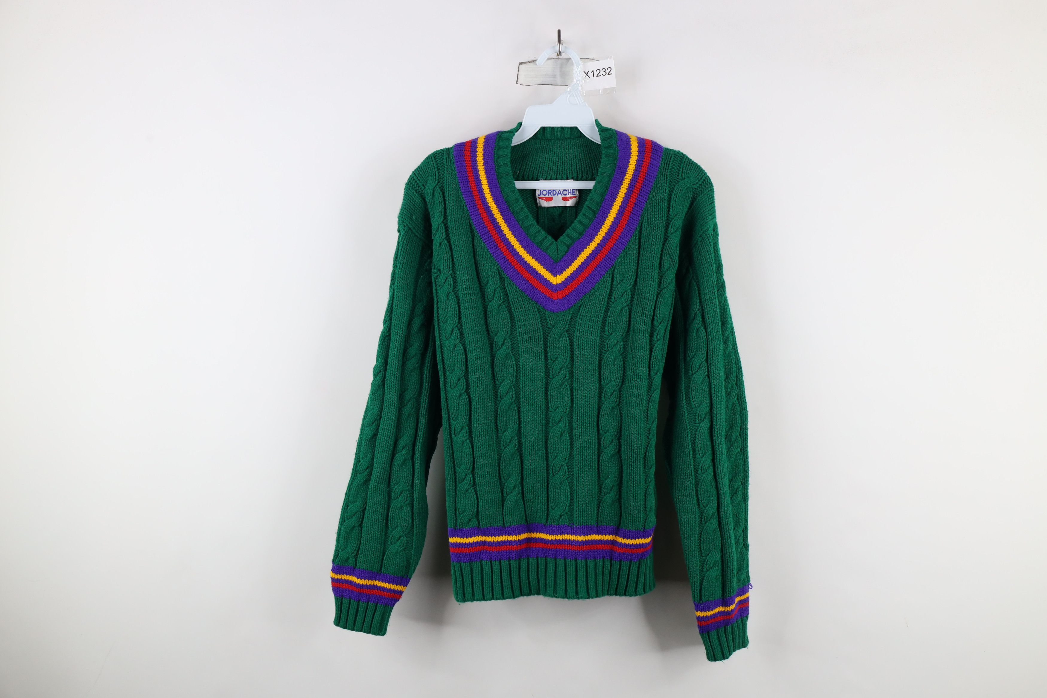 Vintage Vintage 90s Dapper Streetwear Chunky Cable Knit Sweater Size S / US 4 / IT 40 - 1 Thumbnail