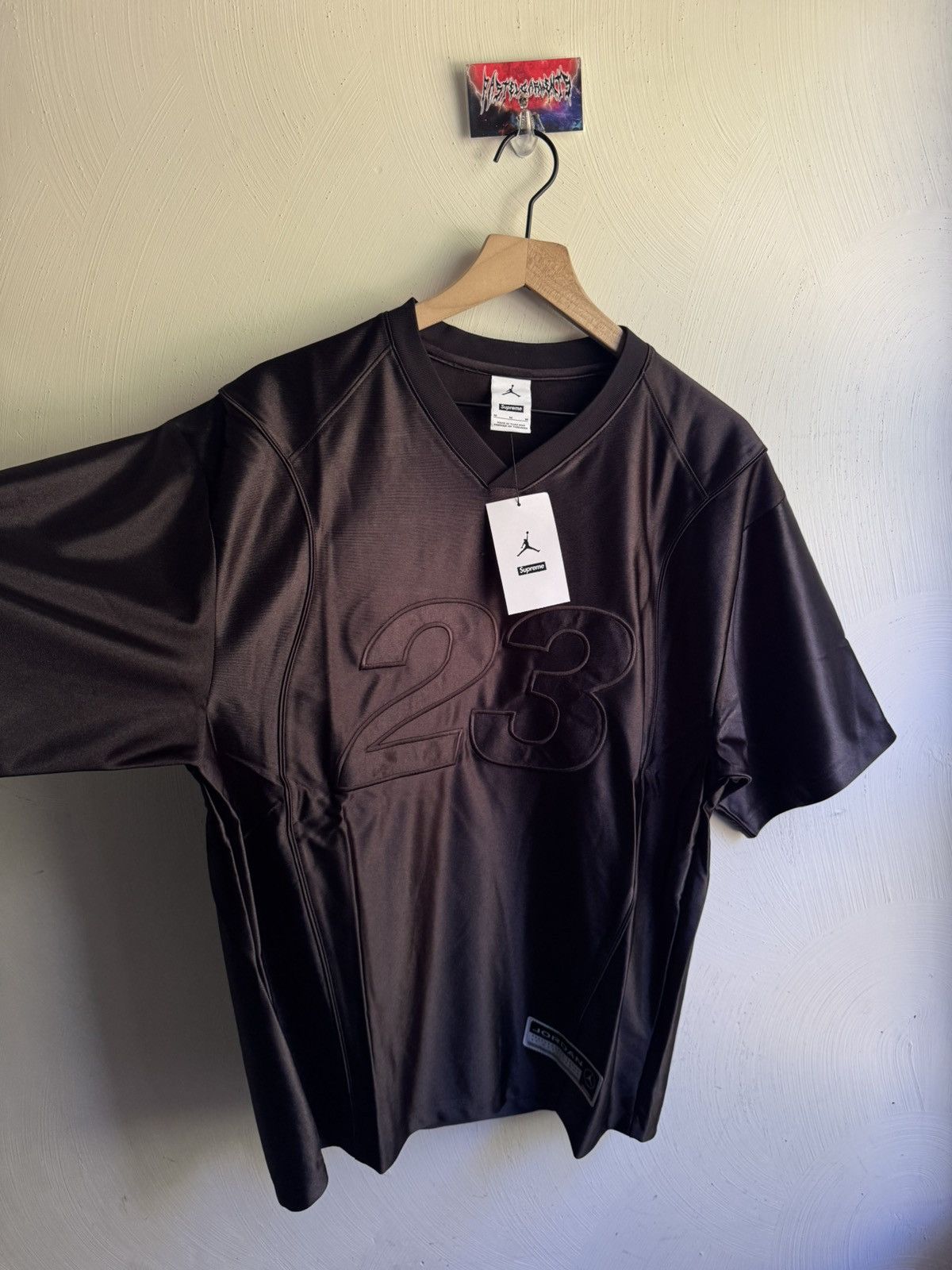 Jordan Brand × Supreme Supreme Jordan 23 Warm Up Jersey Black Size US M / EU 48-50 / 2 - 2 Thumbnail