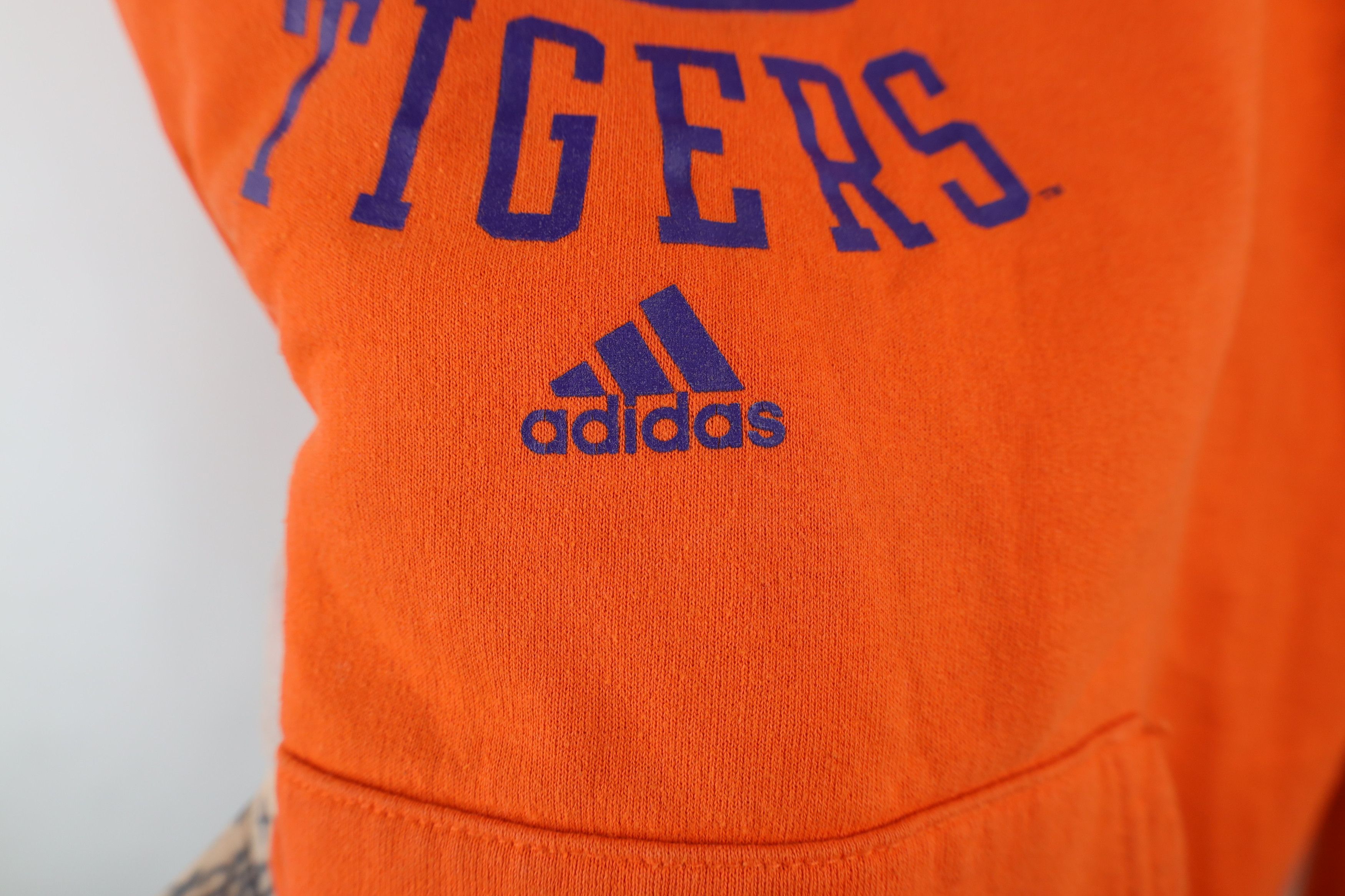 Adidas Vintage Adidas Clemson University Football Hoodie Orange Size US M / EU 48-50 / 2 - 7 Thumbnail
