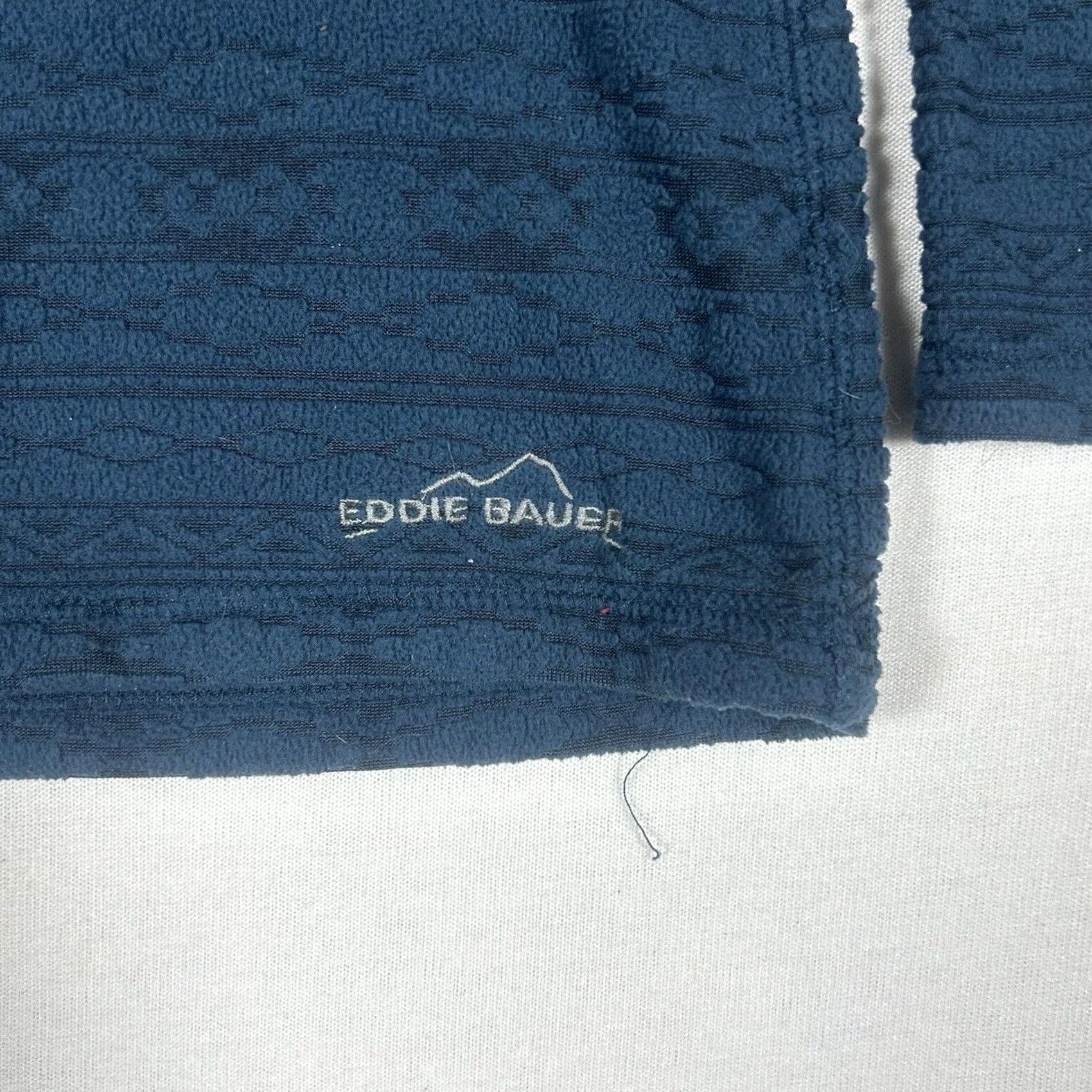 Eddie Bauer Eddie Bauer Fleece Pullover Womens Medium 1/4 Zip Fair Isle Pattern Imprint L/S Size M / US 6-8 / IT 42-44 - 4 Thumbnail
