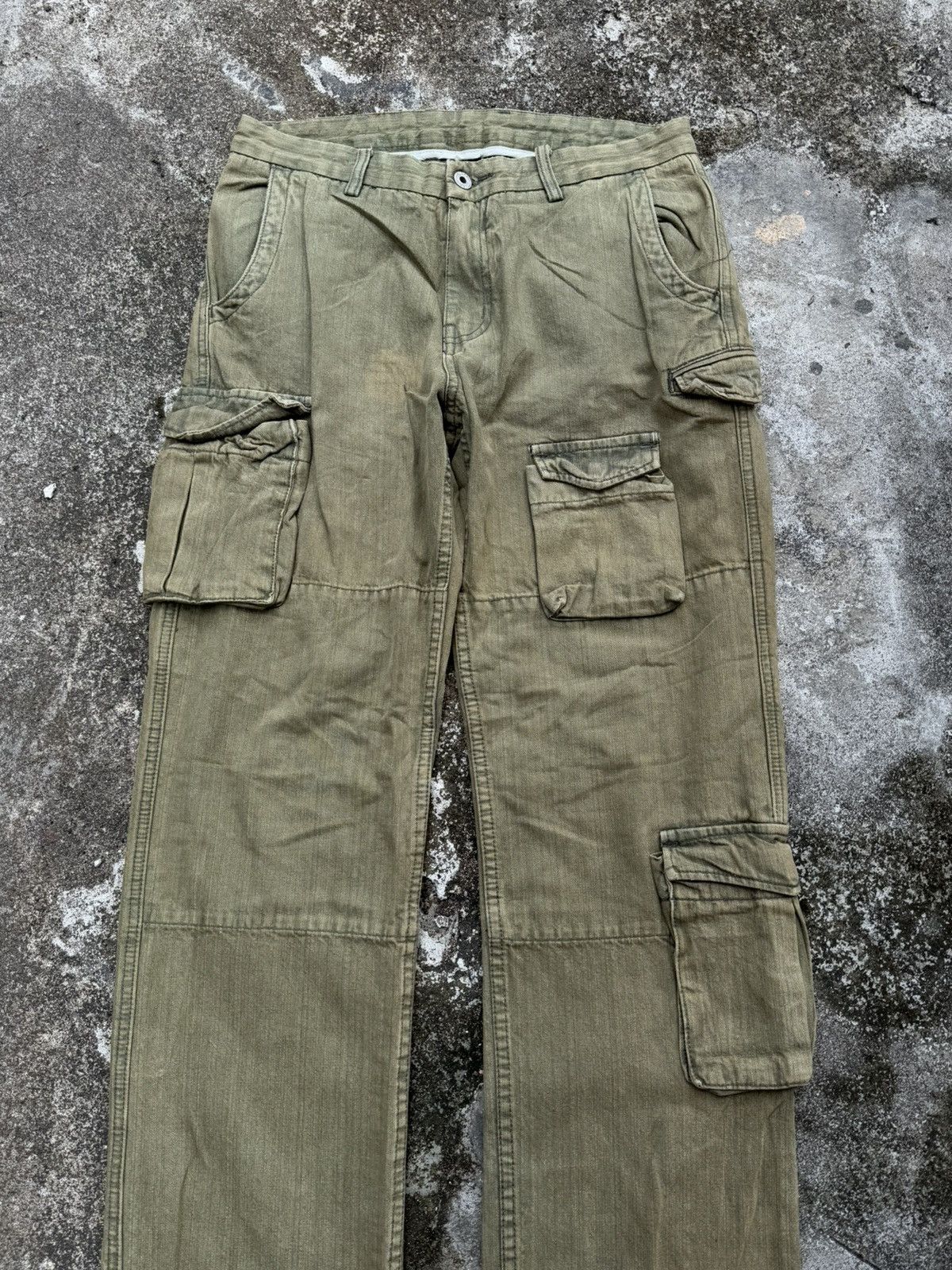 Beauty Beast × Hysteric Glamour × Japanese Brand Japanese Cargo Washed Denim Pants Size US 30 / EU 46 - 2 Thumbnail