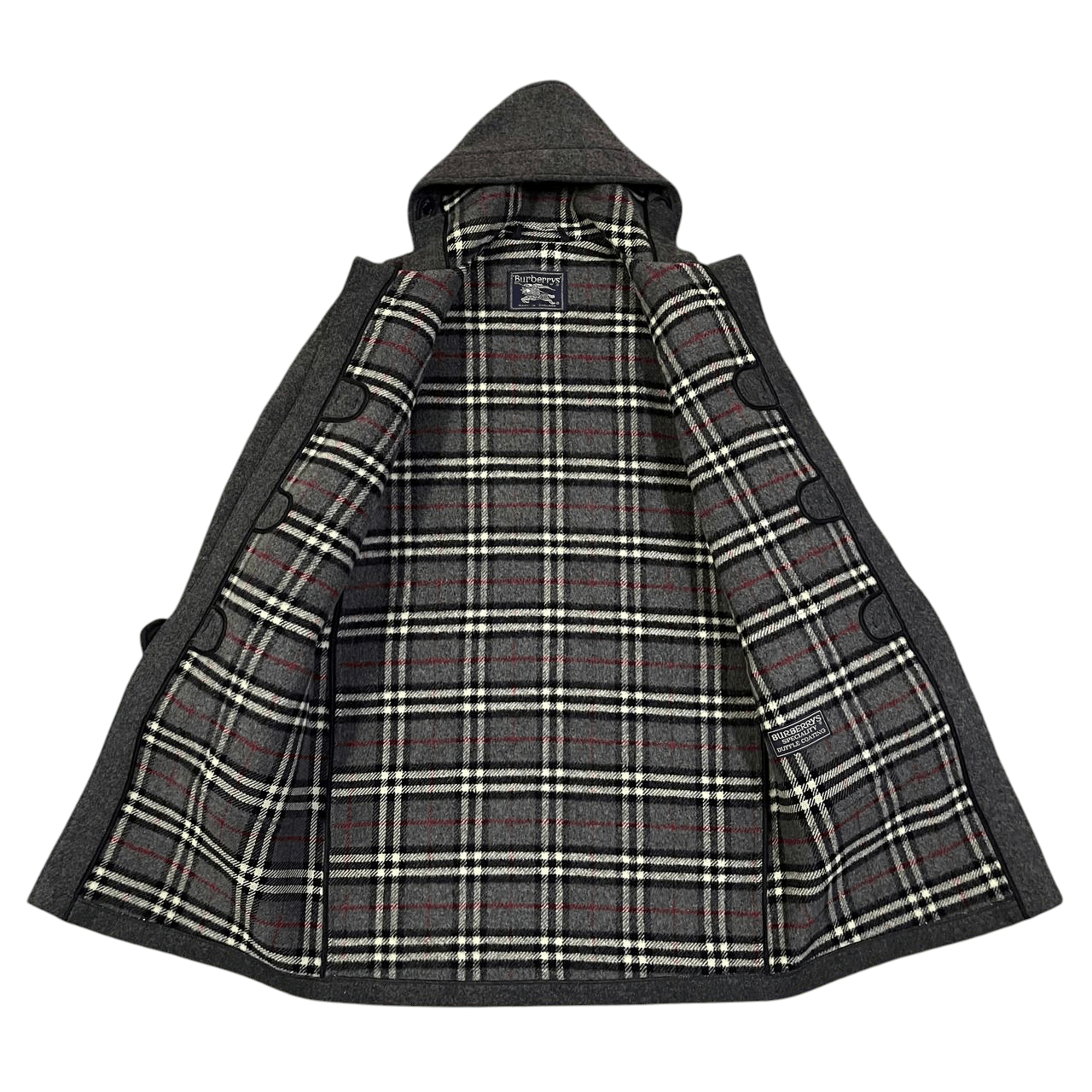 Burberry Vintage Burberry Wool Duffle Coat Nova Check Size US M / EU 48-50 / 2 - 9 Thumbnail