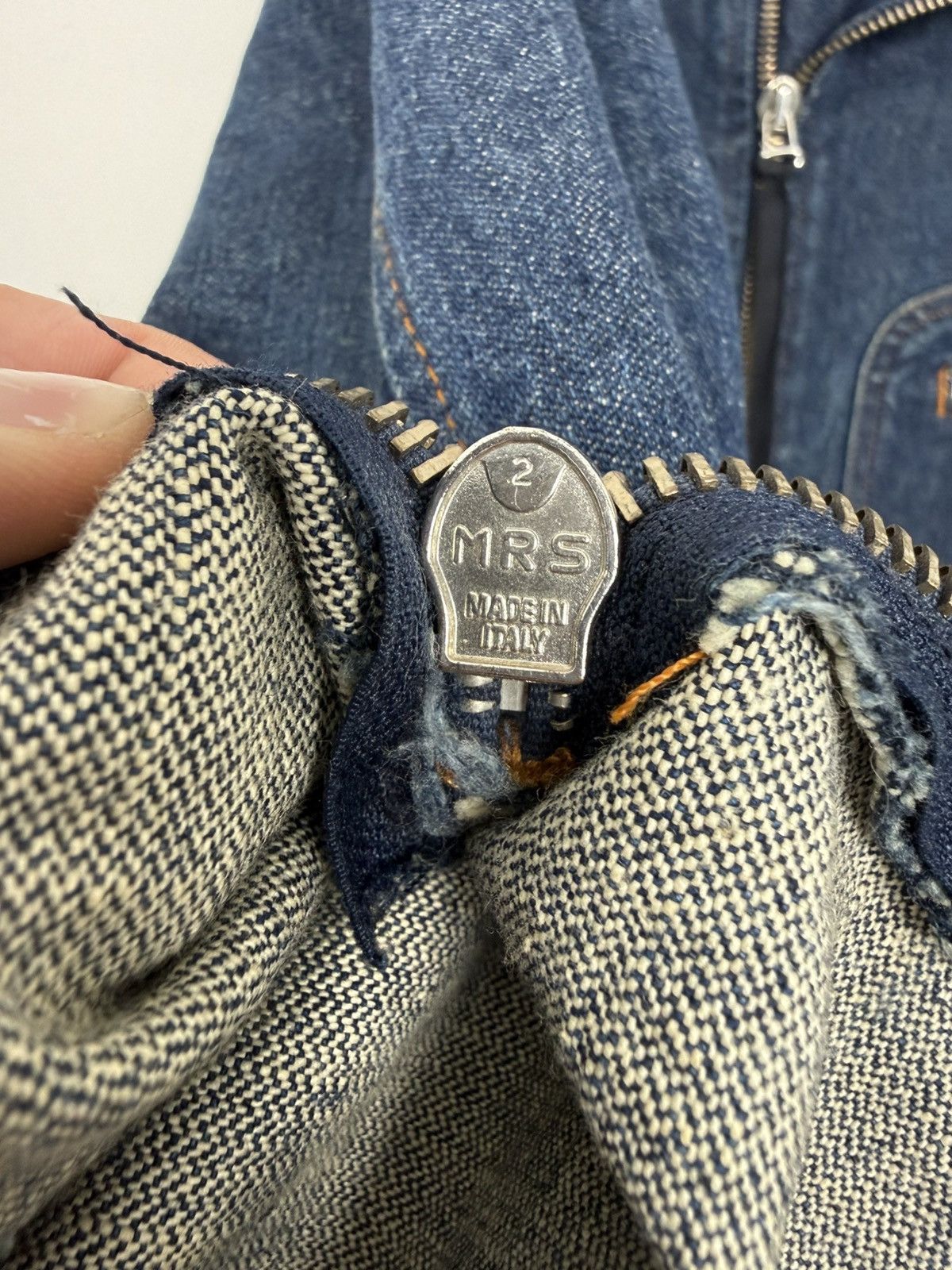 Maison Margiela Vintage Maison Margiela Denim Biker Jacket Size US XS / EU 42 / 0 - 7 Thumbnail