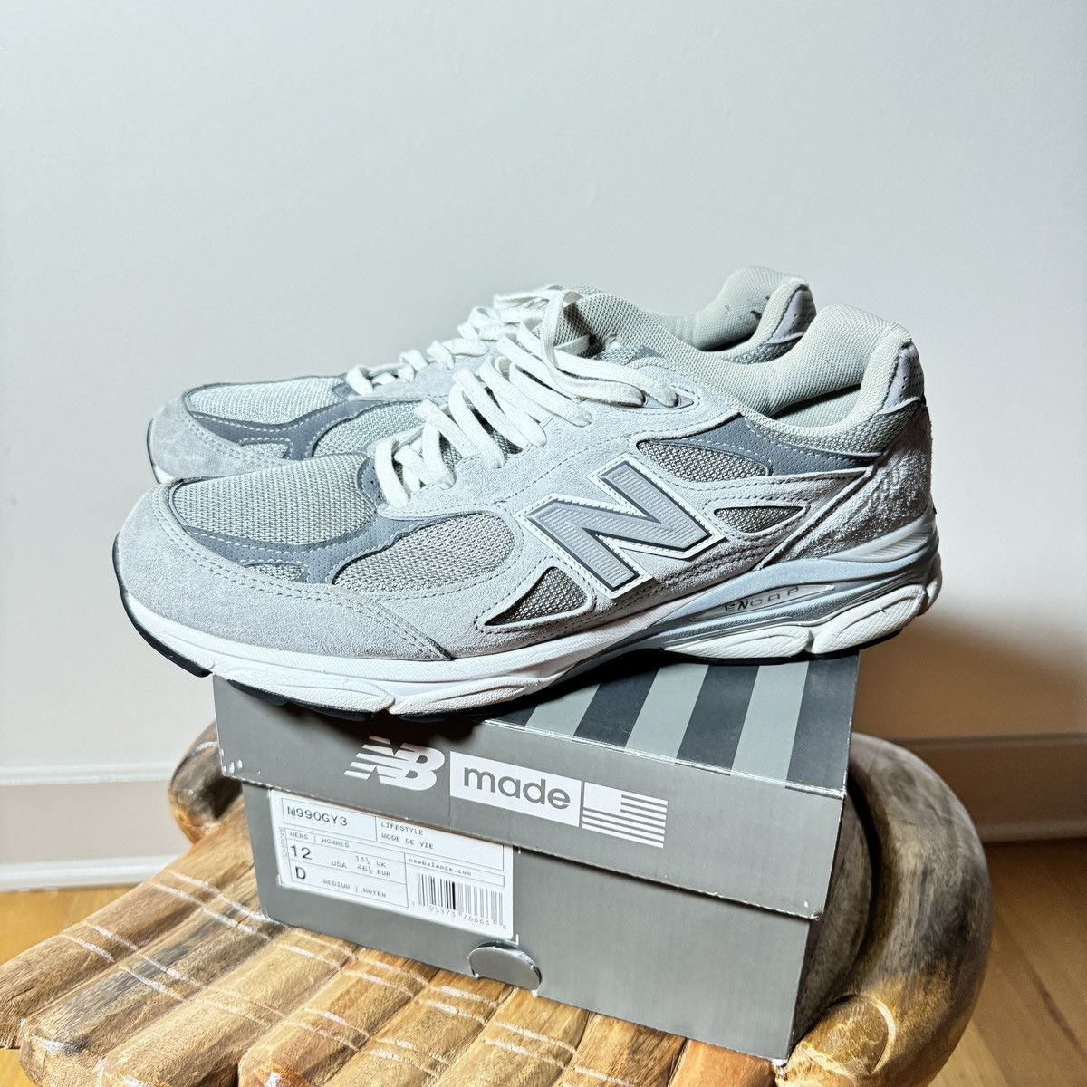 New Balance New Balance 990v3 Grey Size US 12 / EU 45 - 4 Thumbnail
