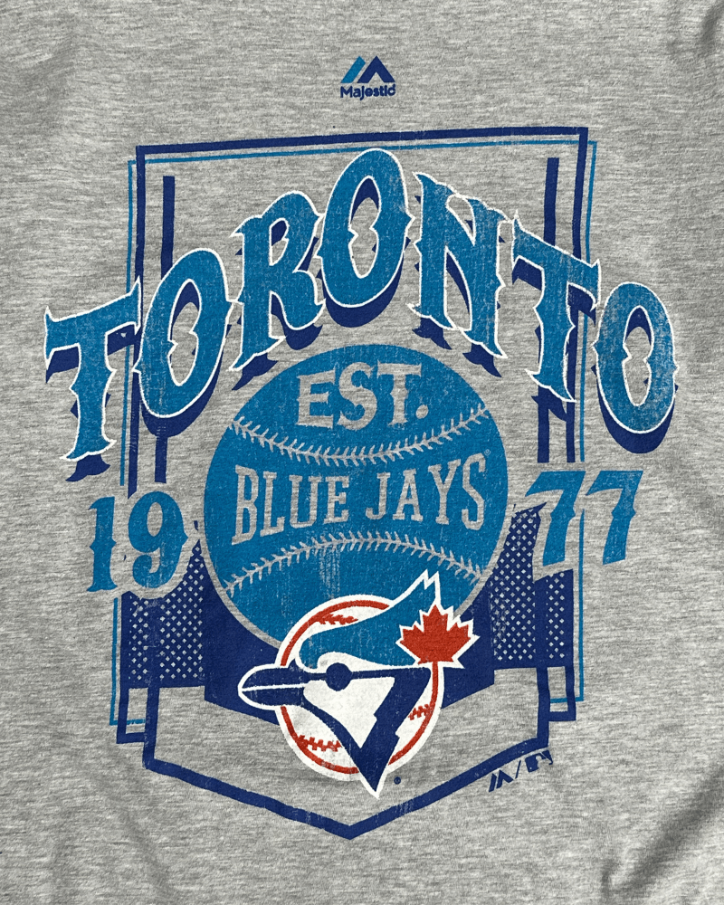 MLB × Majestic Majestic Toronto Blue Jays MLB Gray T-Shirt - Size Small Size US S / EU 44-46 / 1 - 5 Thumbnail