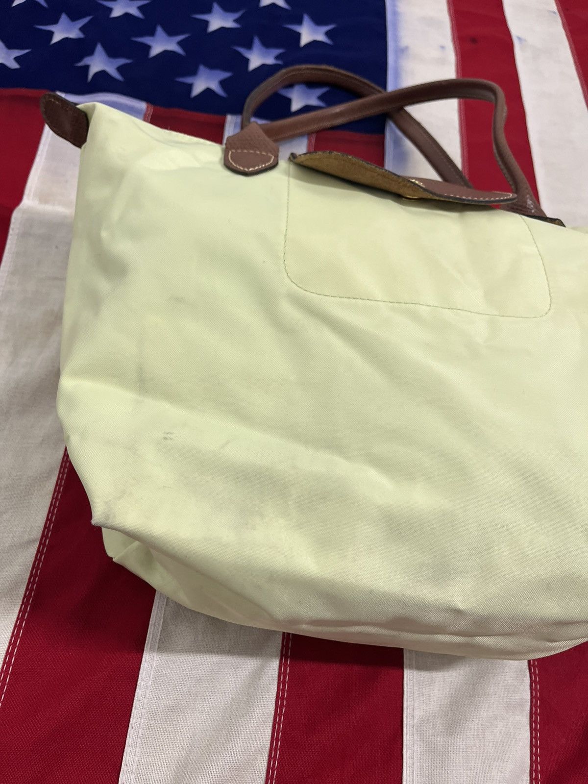 Longchamp Longchamp Le Pliage Light Green Tote Bag, Authentic Size ONE SIZE - 7 Thumbnail