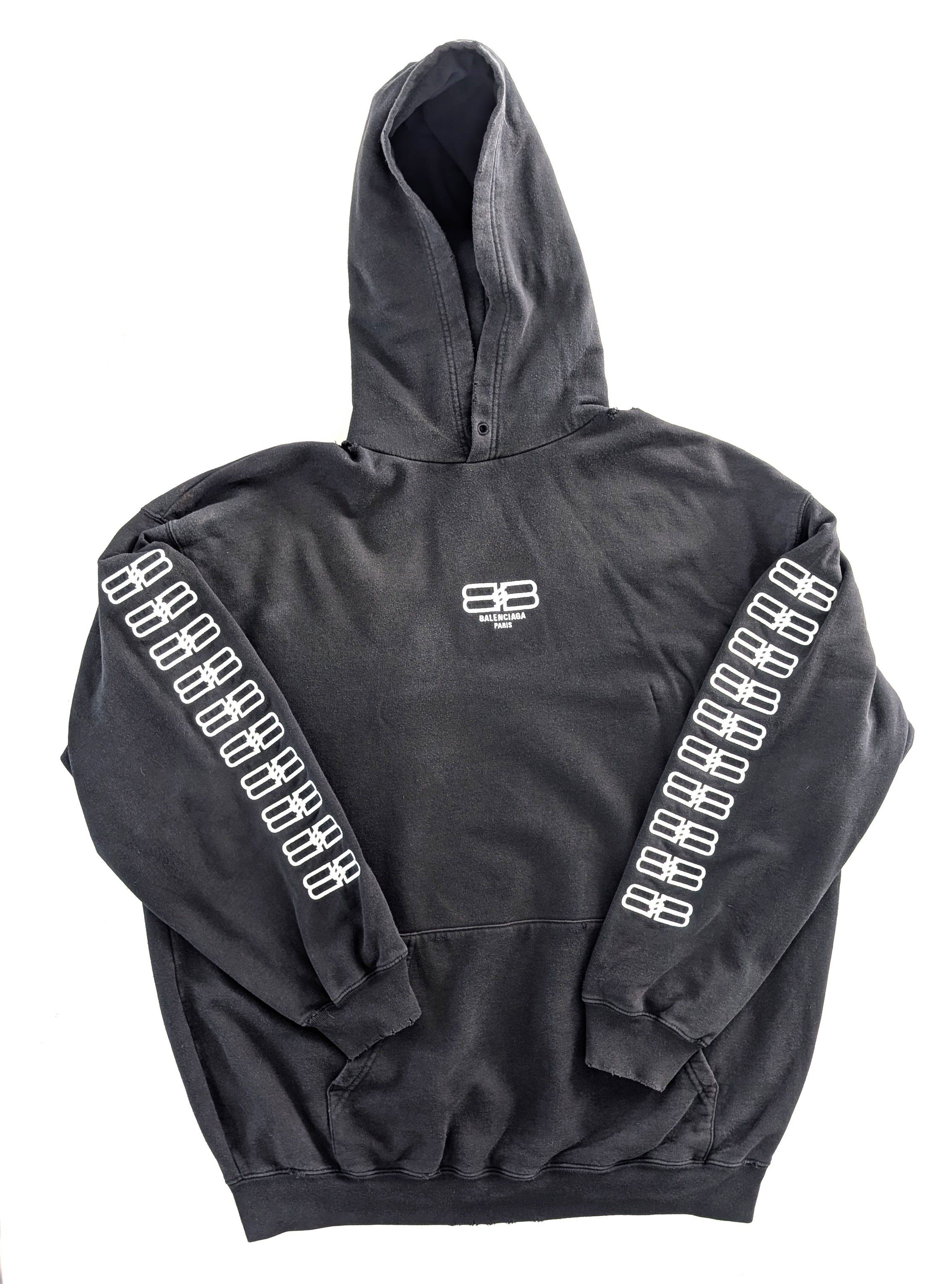 Balenciaga Balenciaga BB Pixel Embroidery Hoodie Sweatshirt FW22 Size US M / EU 48-50 / 2 - 1 Thumbnail