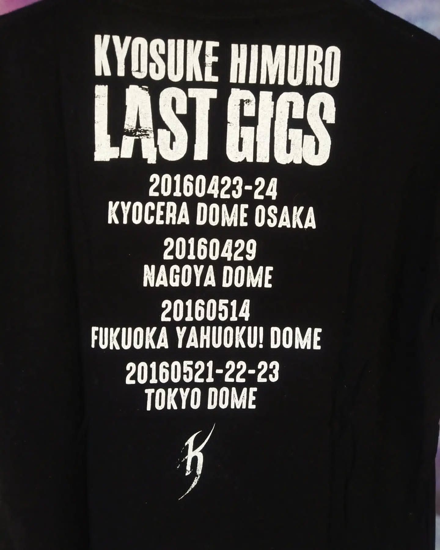 20471120 Kyosuke Himuro Last Gig 2016 Singer Tee Japan Size US M / EU 48-50 / 2 - 4 Thumbnail
