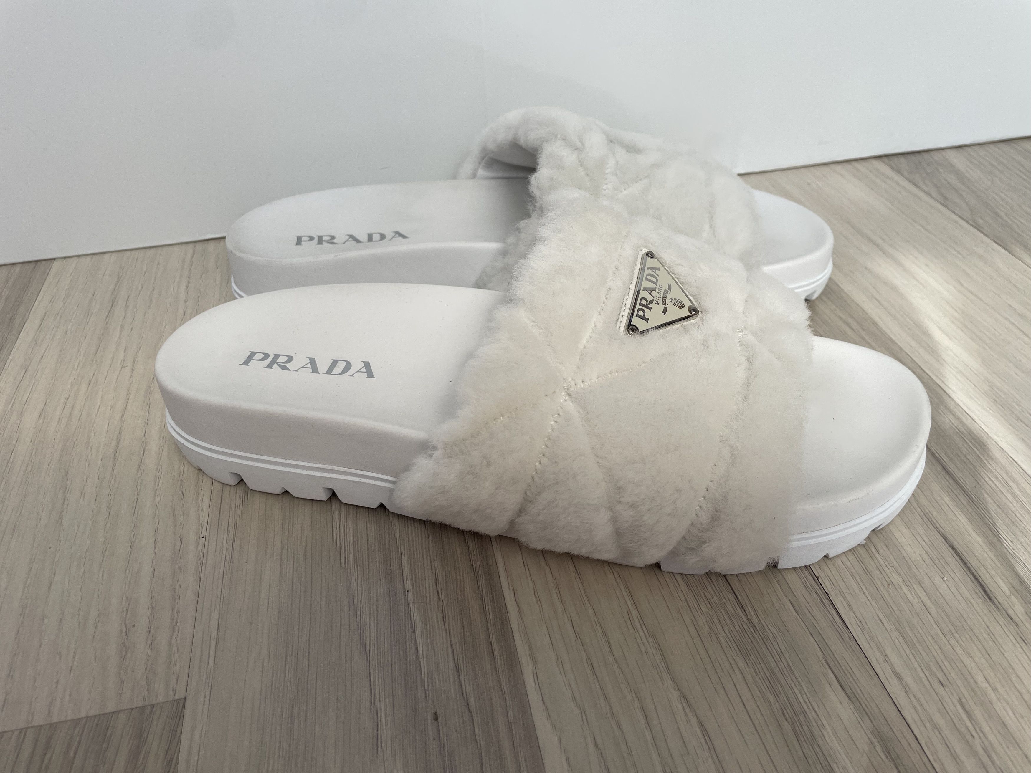 Prada Prada montone sandals new Size US 11 / IT 41 - 3 Thumbnail