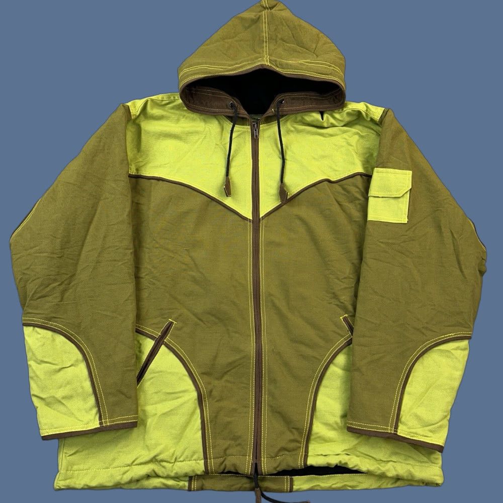 Vintage Vintage Macha MT Jacket Mens XL Green Canvas Full Zip Hooded Lined Nepal Size US XL / EU 56 / 4 - 1 Thumbnail