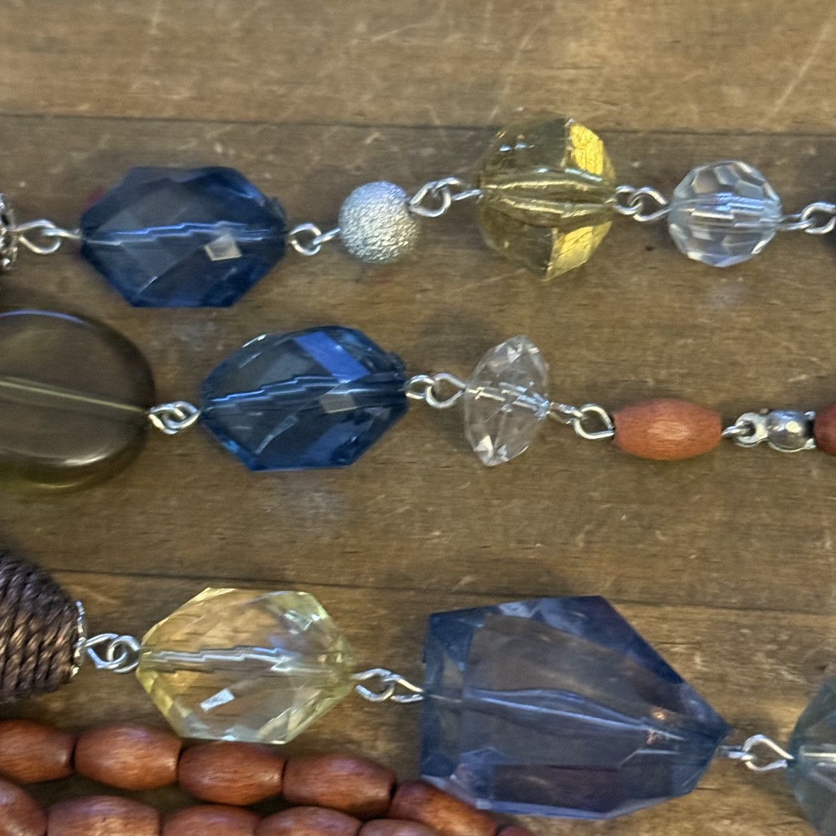 Other Long multicolor mixed faceted bead necklace Size ONE SIZE - 3 Thumbnail
