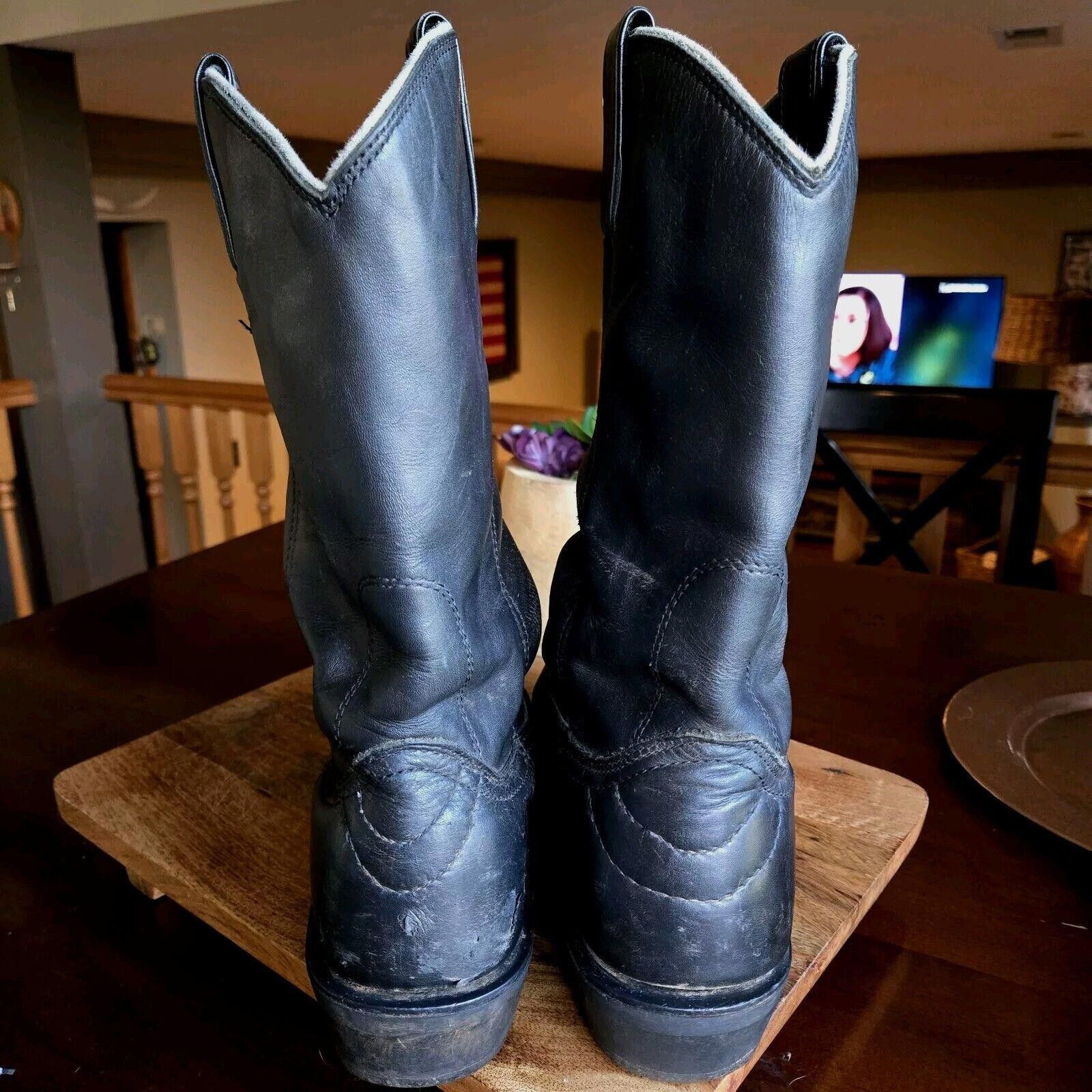 Harley Davidson Harley Davidson Mens Amarillo Size 12 Leather Logo Boots BB1 Size US 12 / EU 45 - 8 Thumbnail