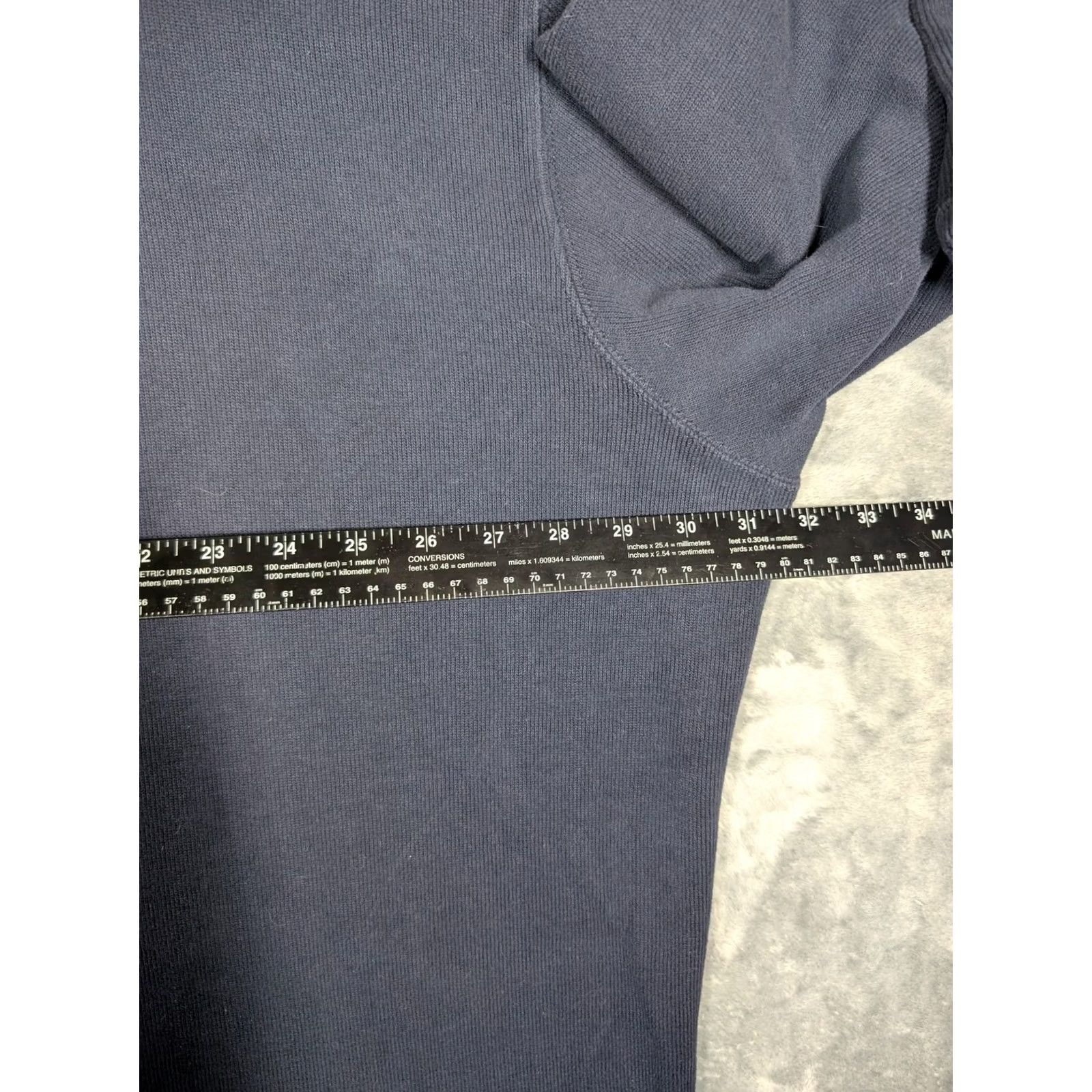 Polo Ralph Lauren Polo by Ralph Lauren Sweater Mens 3XB Blue Cotton Quarter Zip Mock Neck Pullover Size US XXL / EU 58 / 5 - 3 Thumbnail