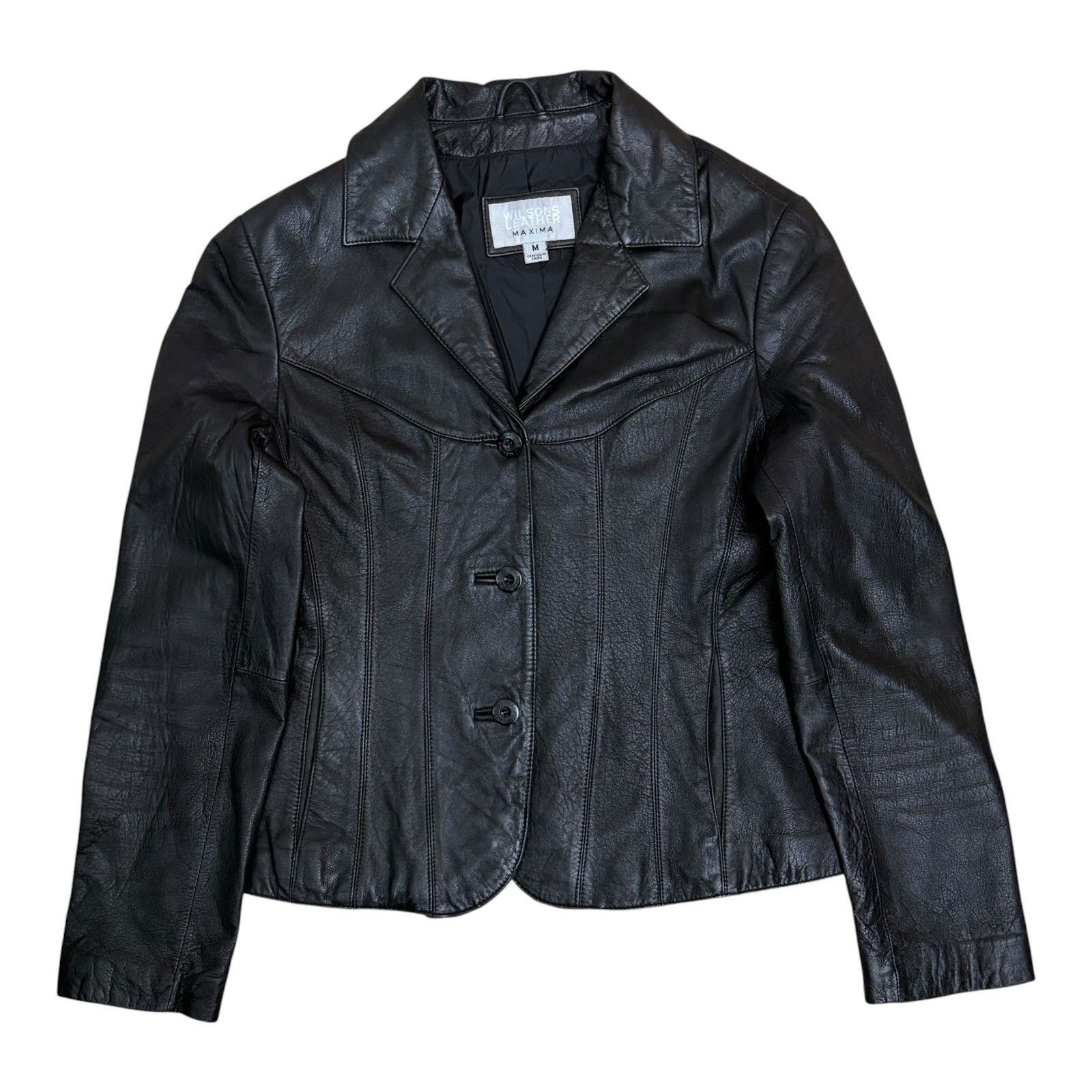 Wilsons Leather WILSONS LEATHER MAXIMA Jacket Casual Black Coat Medium Size M / US 6-8 / IT 42-44 - 1 Thumbnail