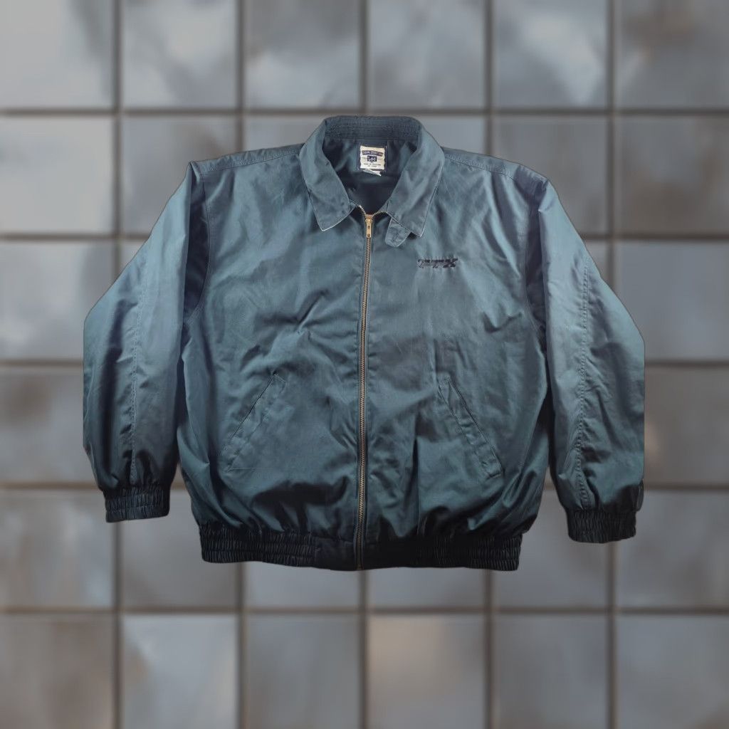Lee VINTAGE Lee Bomber Jacket Mens XL Green Casual Collection Full Zip Lined Logo Embroidered Zip Pockets Elastic Waist Windbreaker Solid Spring Fall Size US XL / EU 56 / 4 - 1 Thumbnail