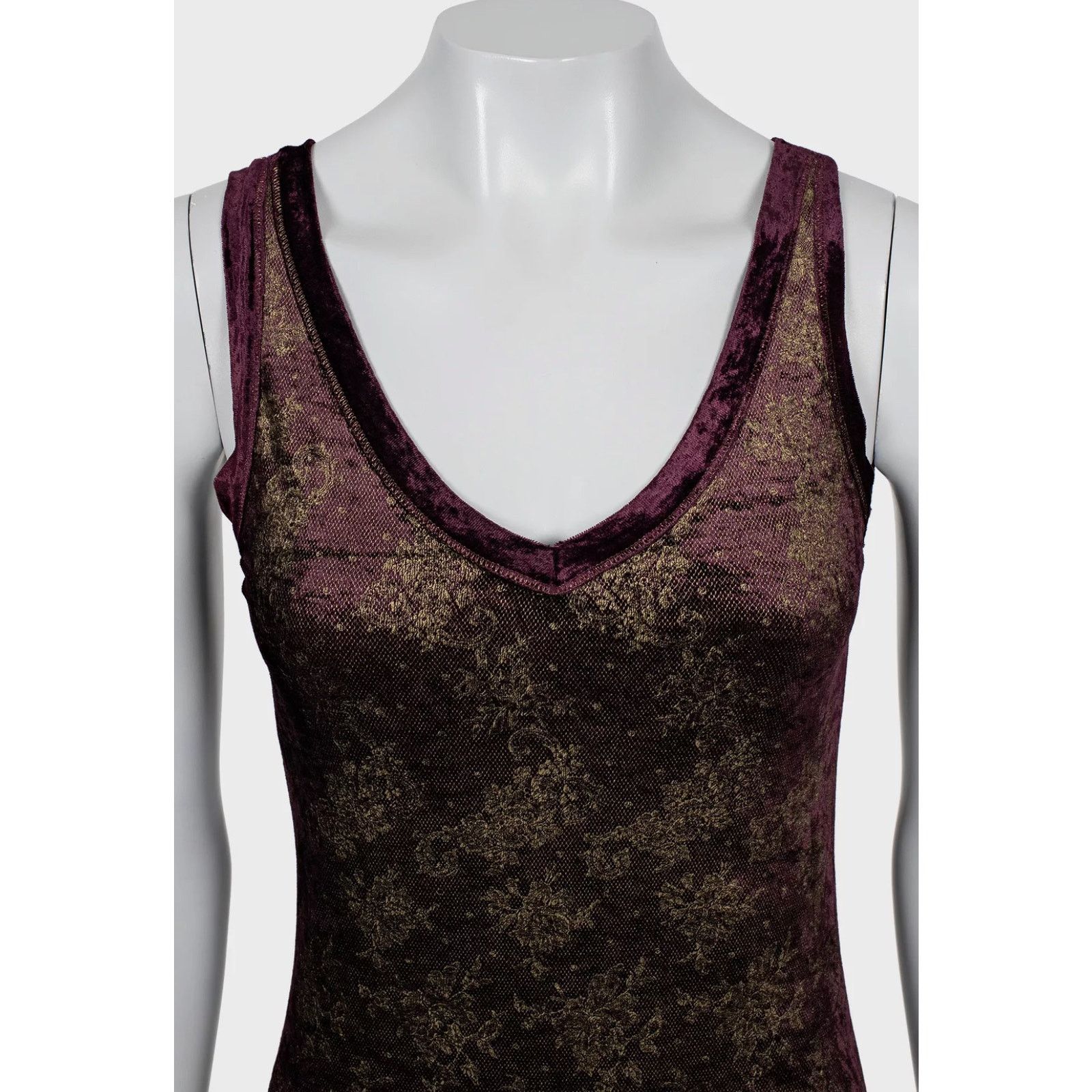 Jean Paul Gaultier Jean Paul Gaultier Soleil Gold Floral Dress - Size S Size S / US 4 / IT 40 - 3 Thumbnail