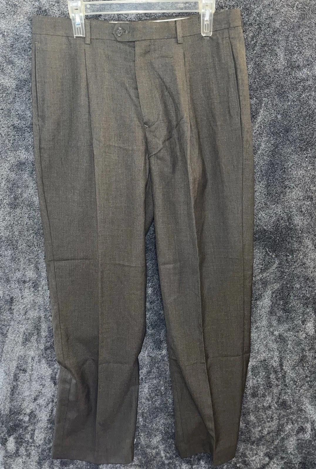 Other Angelo Rossi 34x32 Taupe Sharkskin Dress Pants Flat Front Size US 34 / EU 50 - 1 Thumbnail