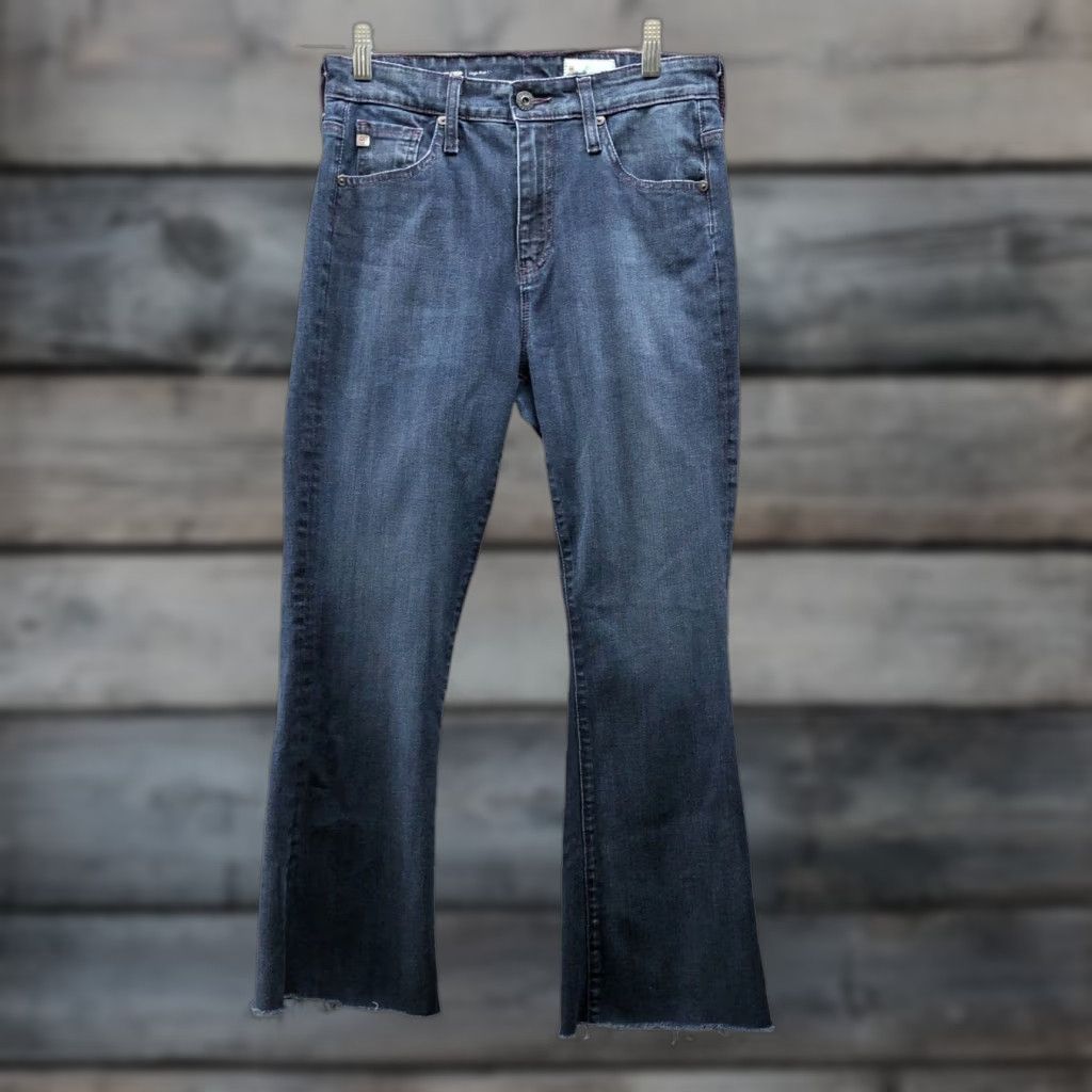 Vintage AG Adriano Goldschmied Farrah Boot Crop High Rise Jeans Womens 27 Contour 360 Size 27" / US 4 / IT 40 - 1 Thumbnail