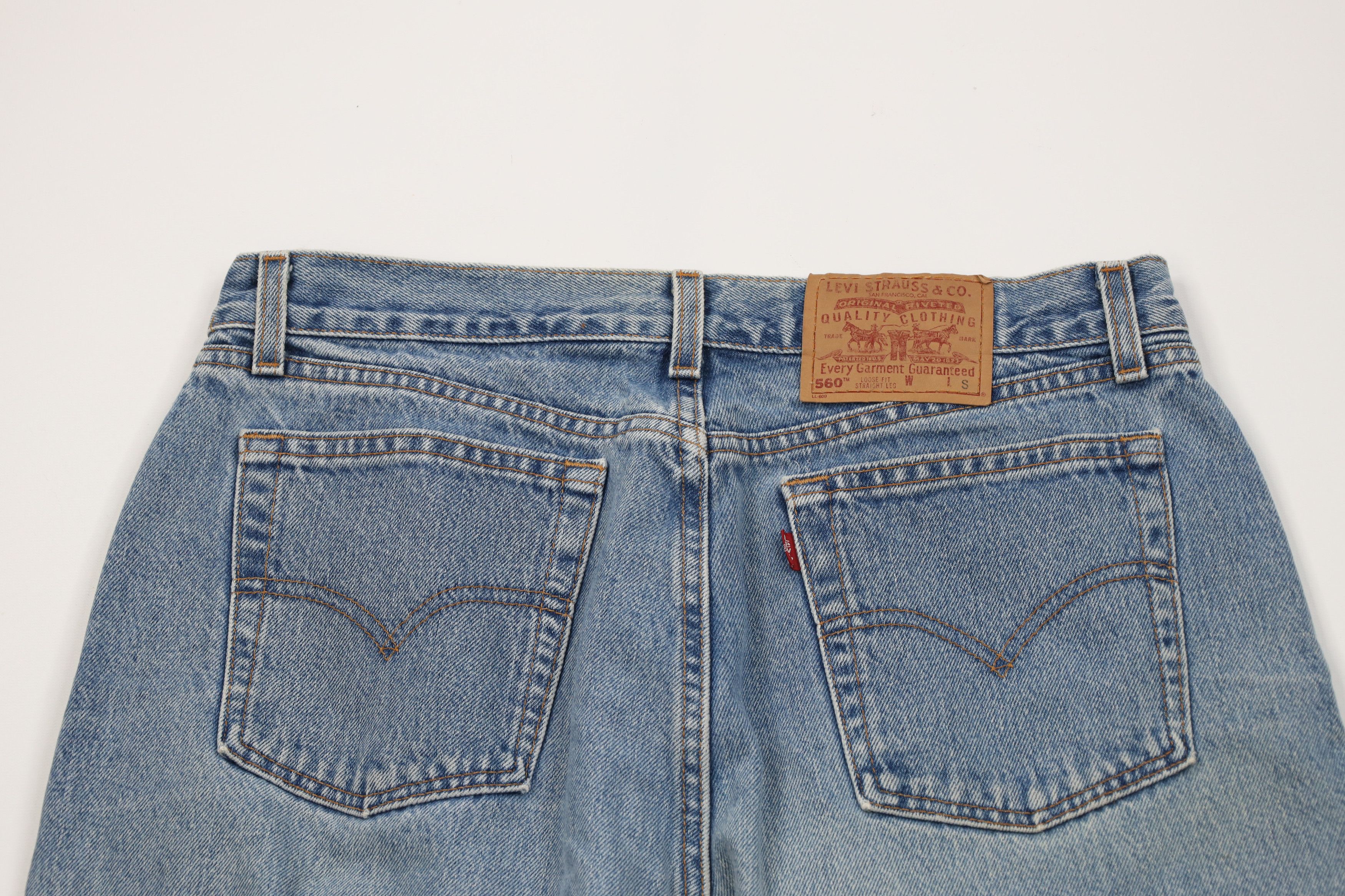 Levi's Vintage Y2K 2000 Levis 560 Loose Fit Straight Leg Jeans USA Size 36" / US 14 / IT 50 - 11 Thumbnail
