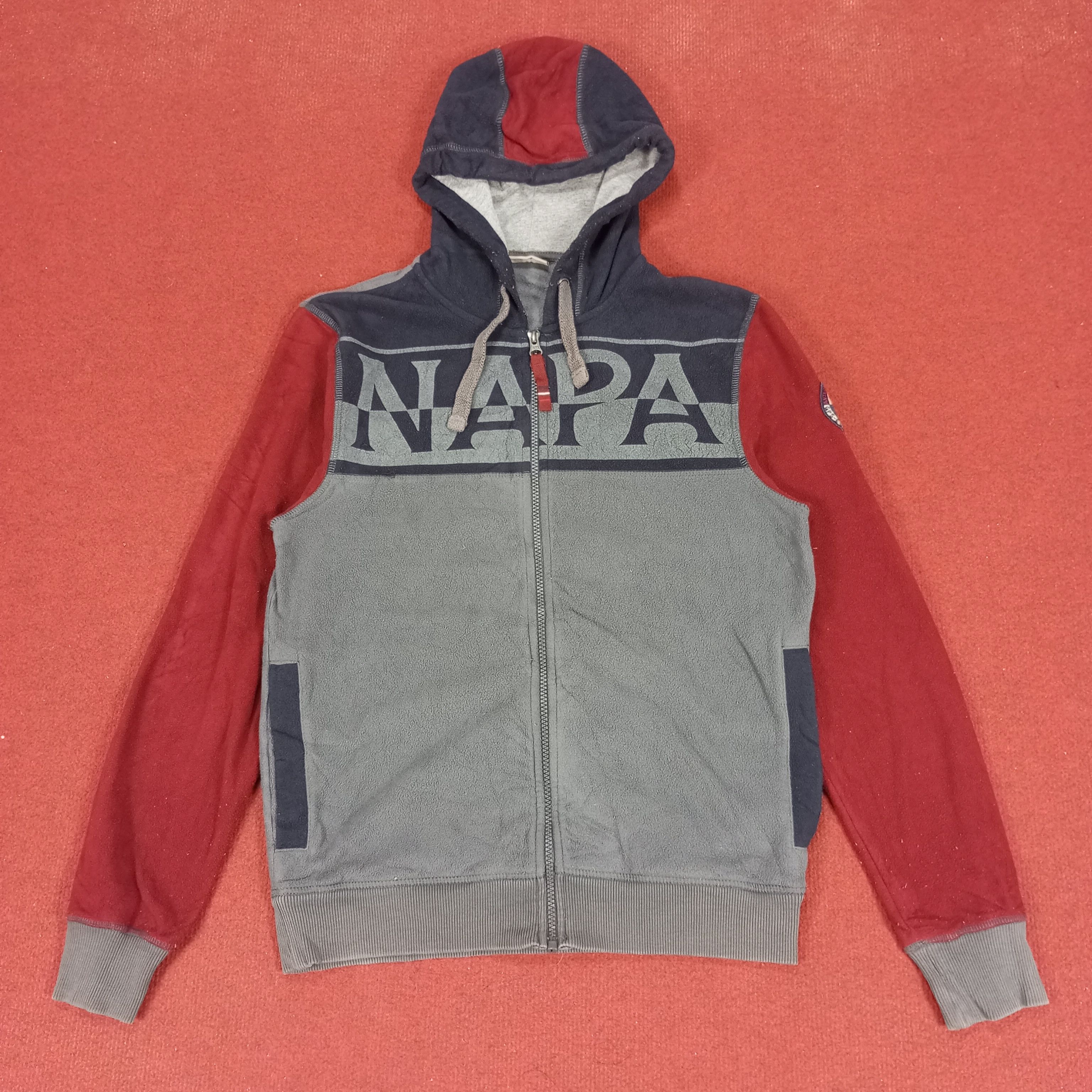 Napapijri × Vintage Napapijri Streetwear Style Nice Design Zipper Hoodies Size US S / EU 44-46 / 1 - 1 Thumbnail