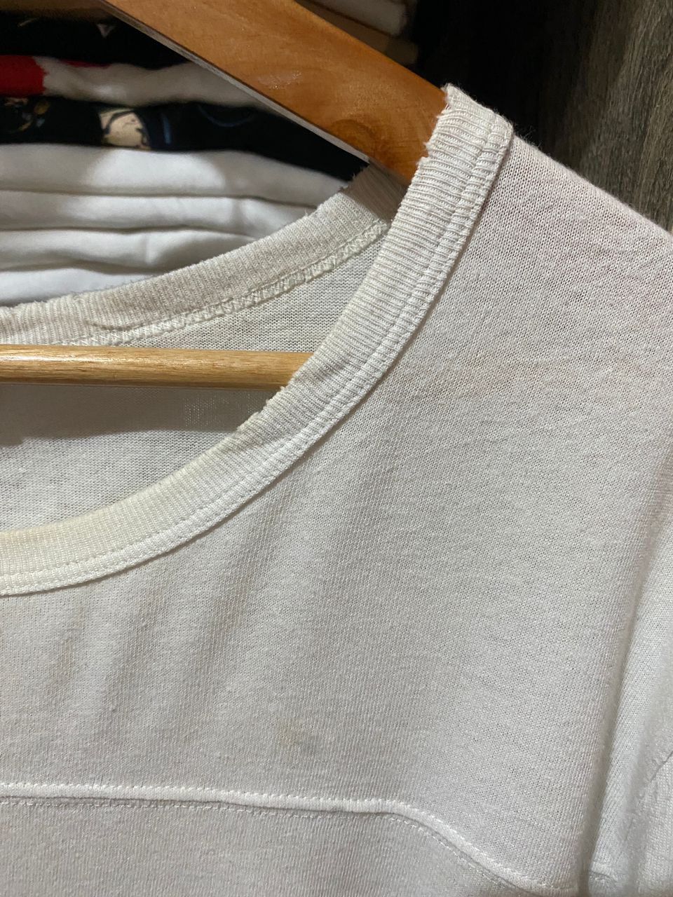 Saint Laurent Paris × Vintage Distressed Saint Laurent x Off-White & Blue Destroyed Tshirt Size US XL / EU 56 / 4 - 7 Thumbnail