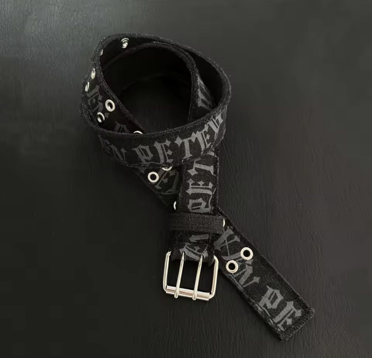 Other Gothic Skull Alphabet Destroyed Black Belt Size ONE SIZE - 2 Thumbnail