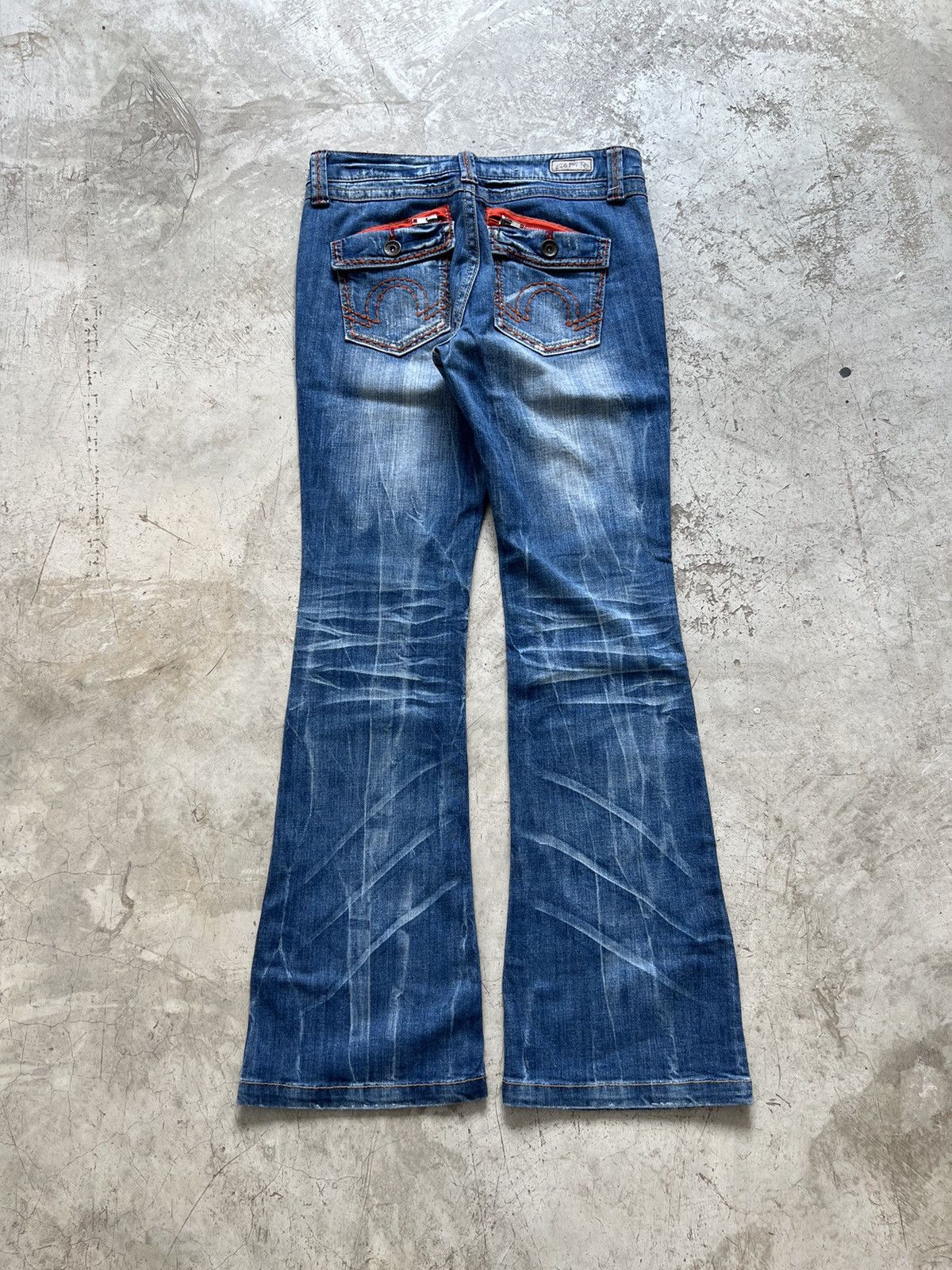 Japanese Brand Vintage Flapper Flared Jeans Size US 29 - 8 Thumbnail