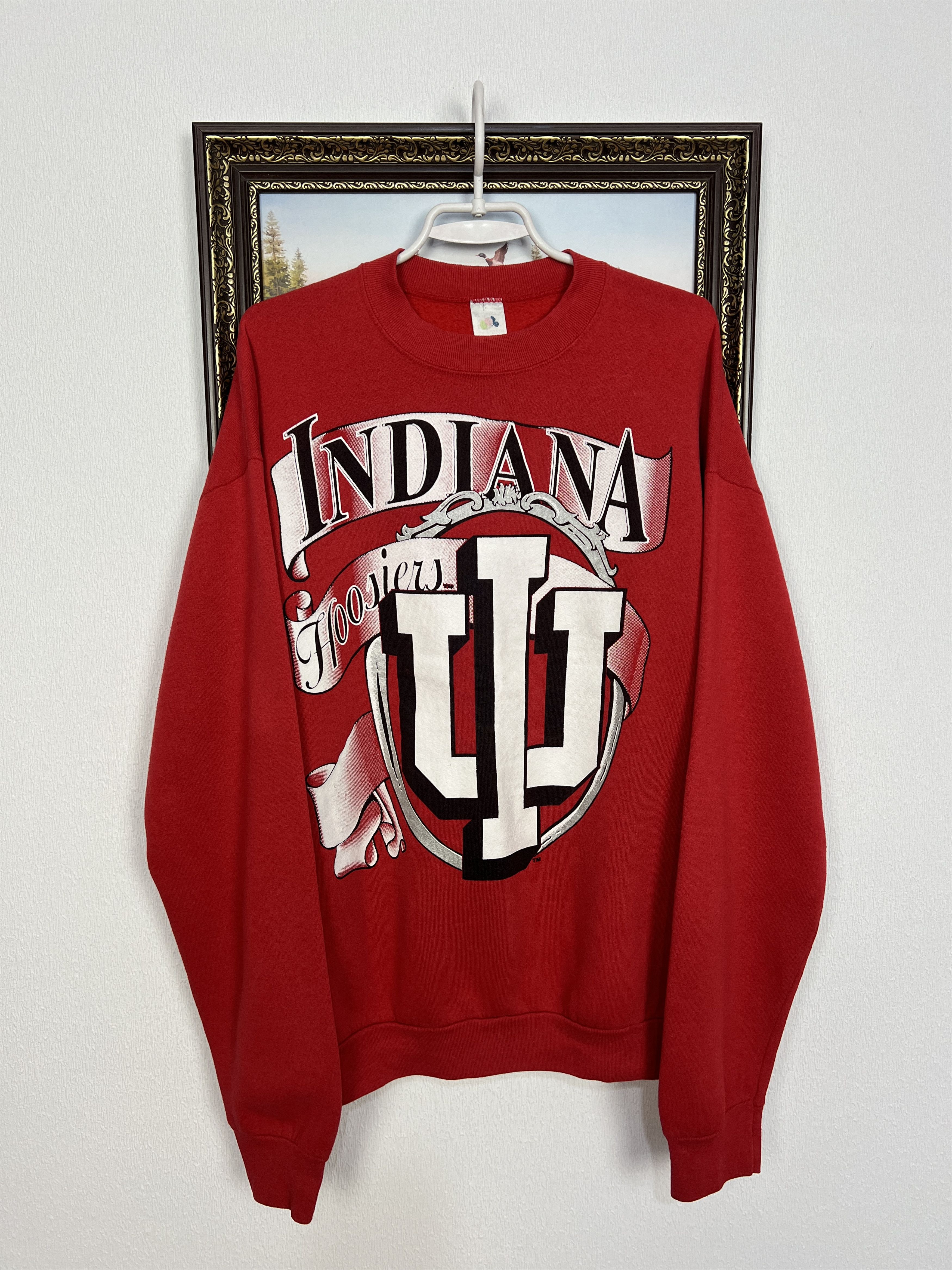 Fruit Of The Loom Indiana Hoosiers Sweatshirt Crewneck University Over Print Size US XL / EU 56 / 4 - 1 Thumbnail