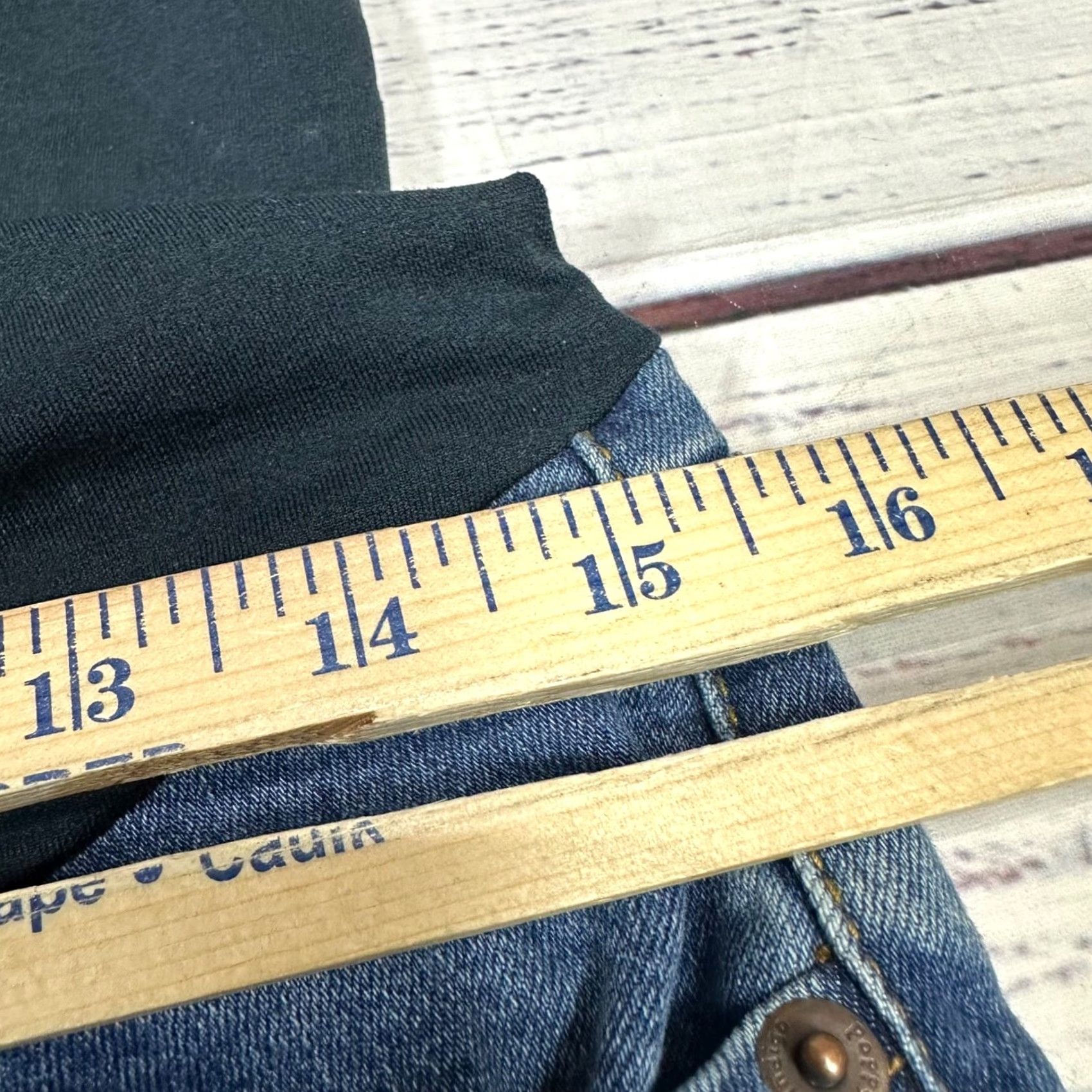 Vintage Indigo Poppy Maternity Jeans Skinny Womens S Blue Stretch Pull On Size 28" / US 6 / IT 42 - 7 Thumbnail