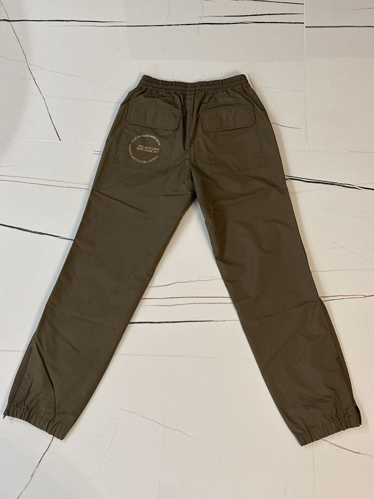 Helmut Lang Helmut Lang Khaki Pull-On Track Pants Size US 28 / EU 44 - 2 Thumbnail
