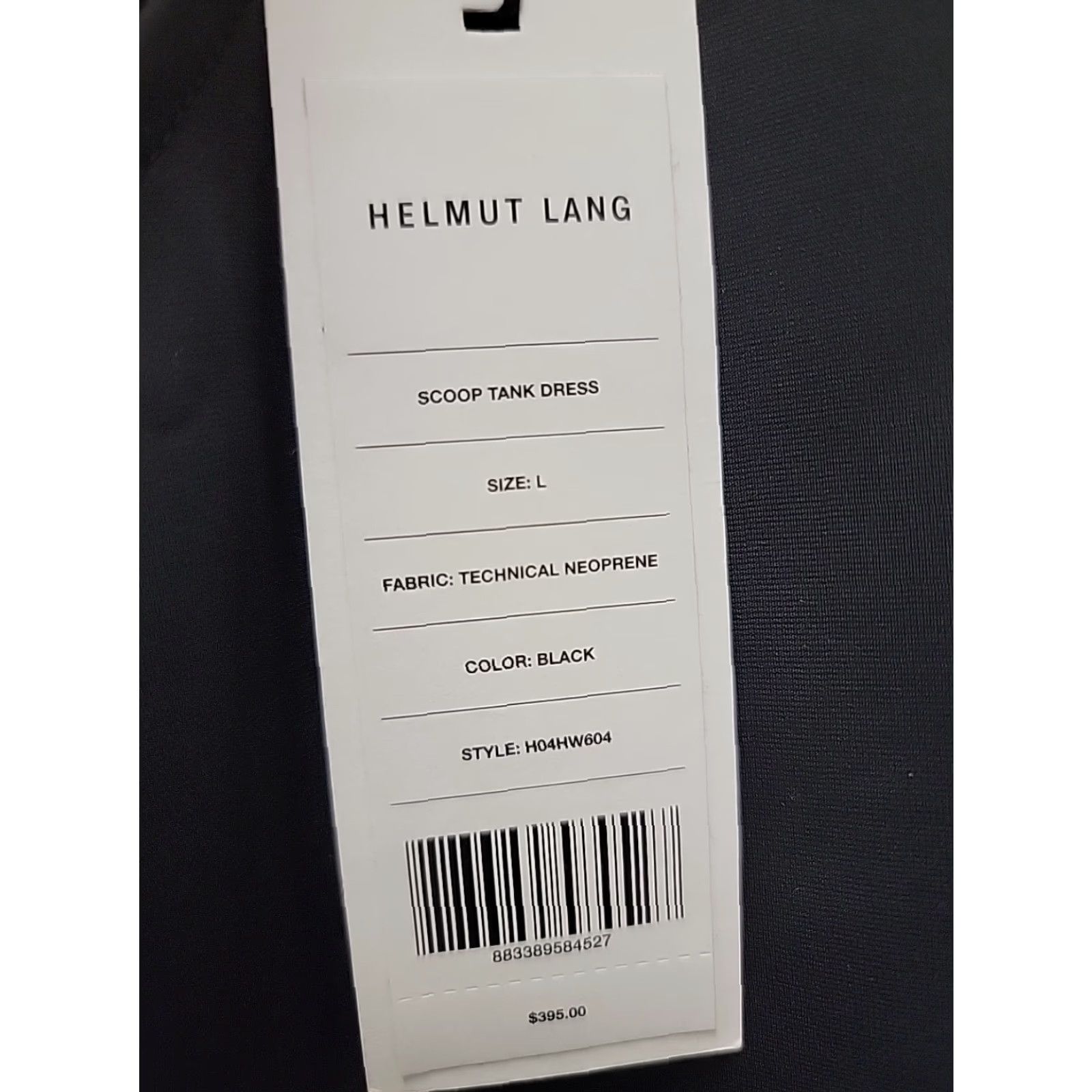 Helmut Lang VINTAGE Helmut Lang Dress Tank NWT Scoop Black Knee Womens L Dress Size L / US 10 / IT 46 - 3 Thumbnail