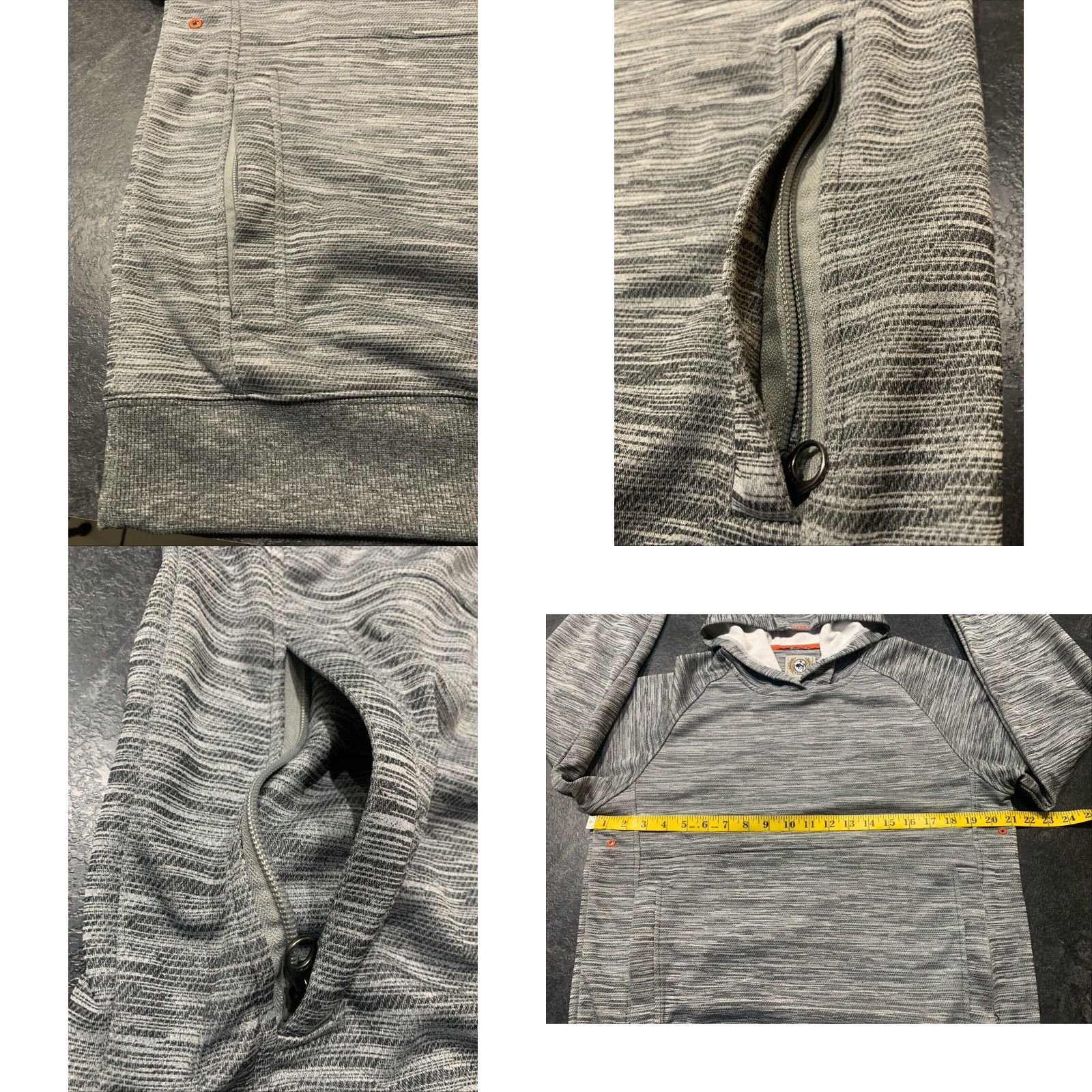 Logo 7 VINTAGE Cinch Western Cowboy Hooded Sweatshirt Hoodie Pullover Men S Heather Gray Logo Fall Winter Size US S / EU 44-46 / 1 - 8 Thumbnail