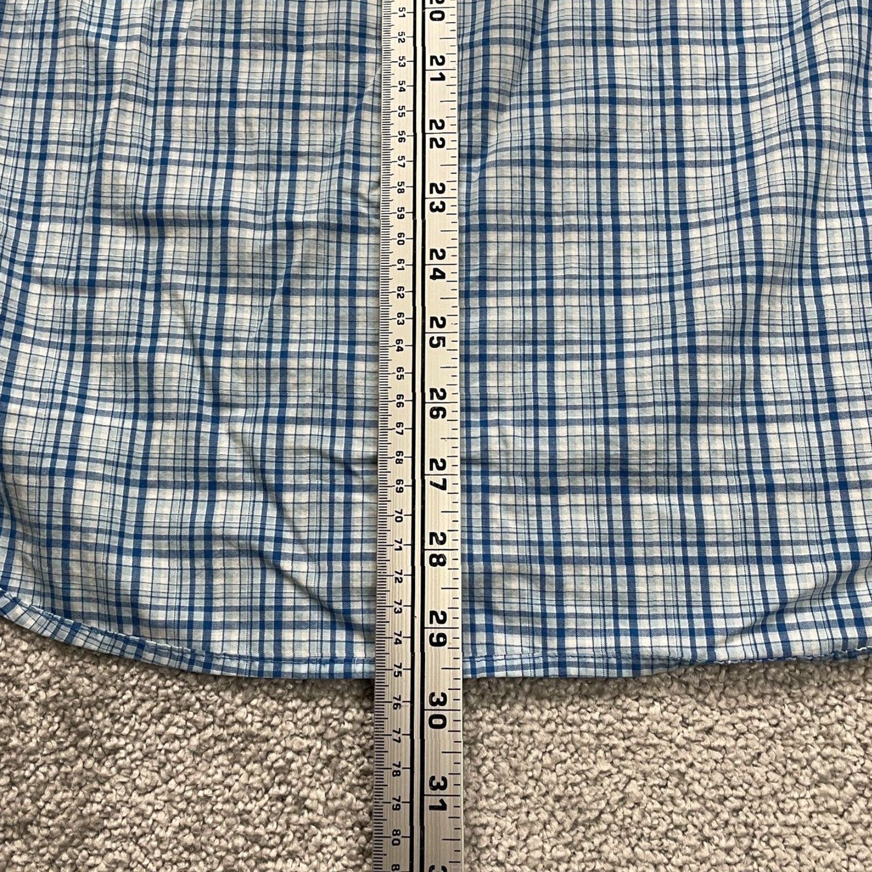 Vintage Columbia Shirt Large Mens Blue White Plaid Short Sleeve Button Down Zip Pocket Size US L / EU 52-54 / 3 - 7 Thumbnail