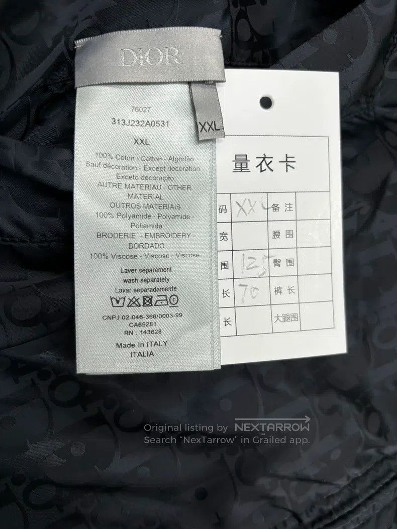 Dior Dior Full of Logo old flower embroidery with zipper jacket Size US XXL / EU 58 / 5 - 5 Thumbnail