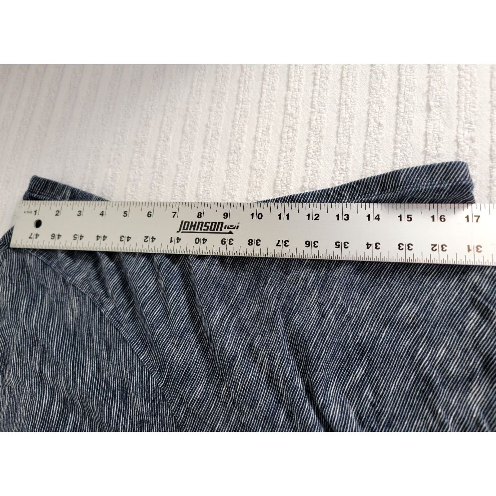 Soft Surroundings Soft Surroundings Skirt Maxi Striped Pull-On Blue White Womens L casual Bohemian Hippie 90s? Size 36" / US 14 / IT 50 - 4 Thumbnail
