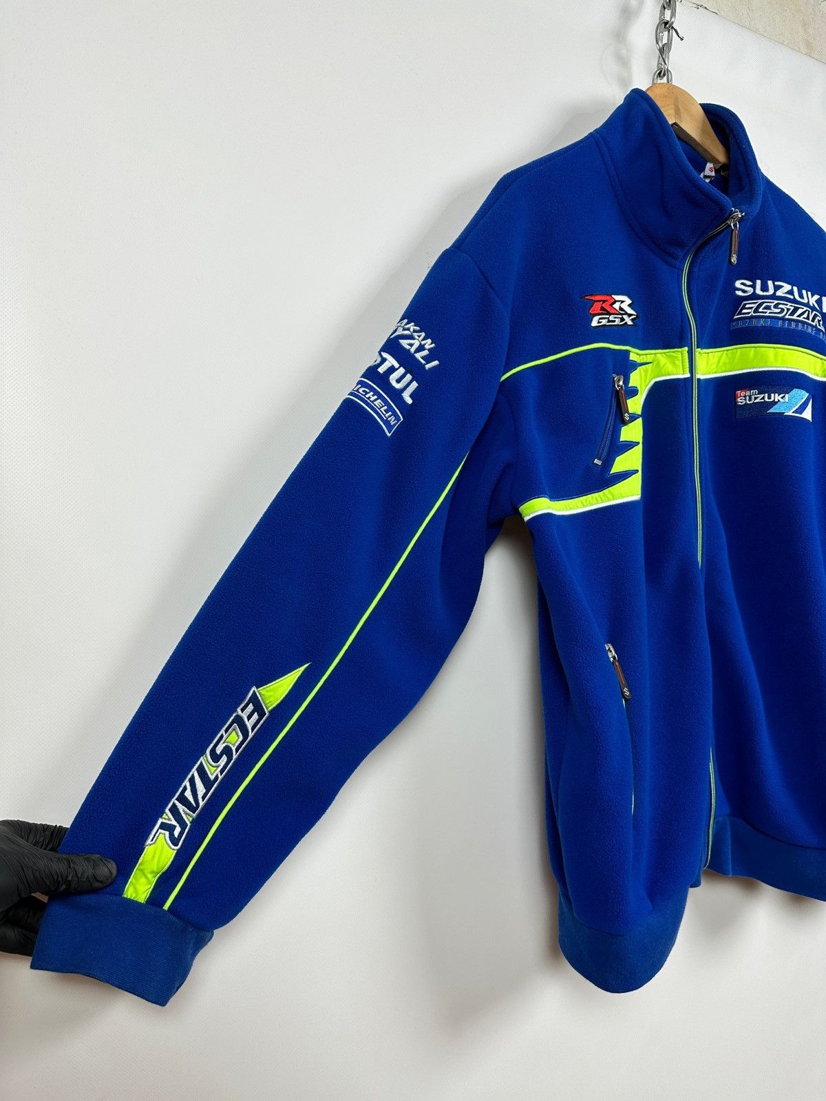 Vintage Vintage Suzuki Ecstar Michelin Racing Zip Fleece Jacket Size US XL / EU 56 / 4 - 12 Thumbnail