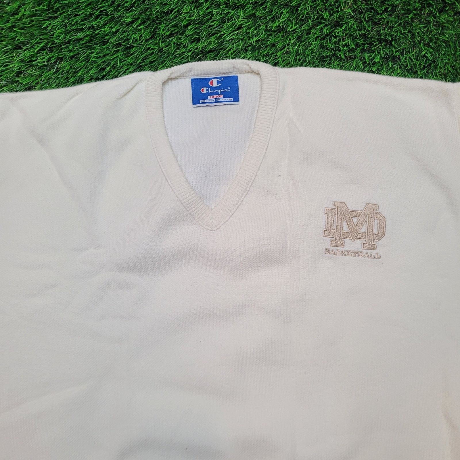 Champion VTG 90s Champion Mater Dei Sweater Boxy Fit Drop Shoulder L Size US L / EU 52-54 / 3 - 2 Thumbnail