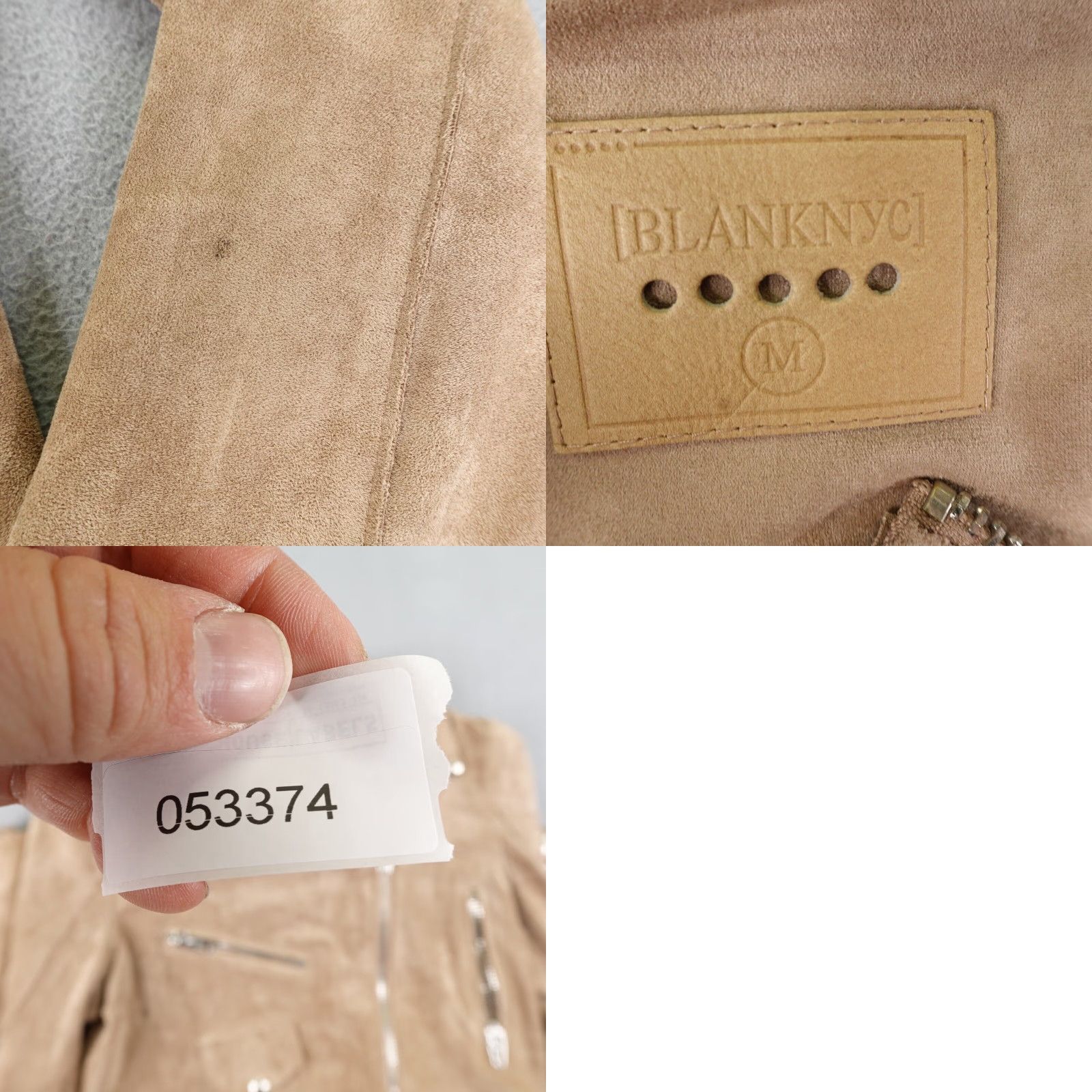 Vintage BLANKNYC Jacket Womens Medium Brown Asymmetrical Moto Poly Suede Short Coat Womens Size 32" / US 10 / IT 46 - 8 Thumbnail