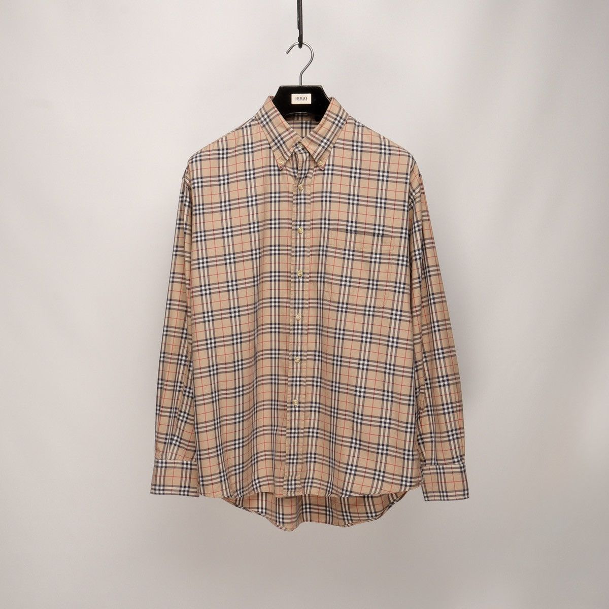 Burberry Vintage BURBERRY Nova Check Long Sleeve Shirt Made In USA Size US L / EU 52-54 / 3 - 1 Thumbnail