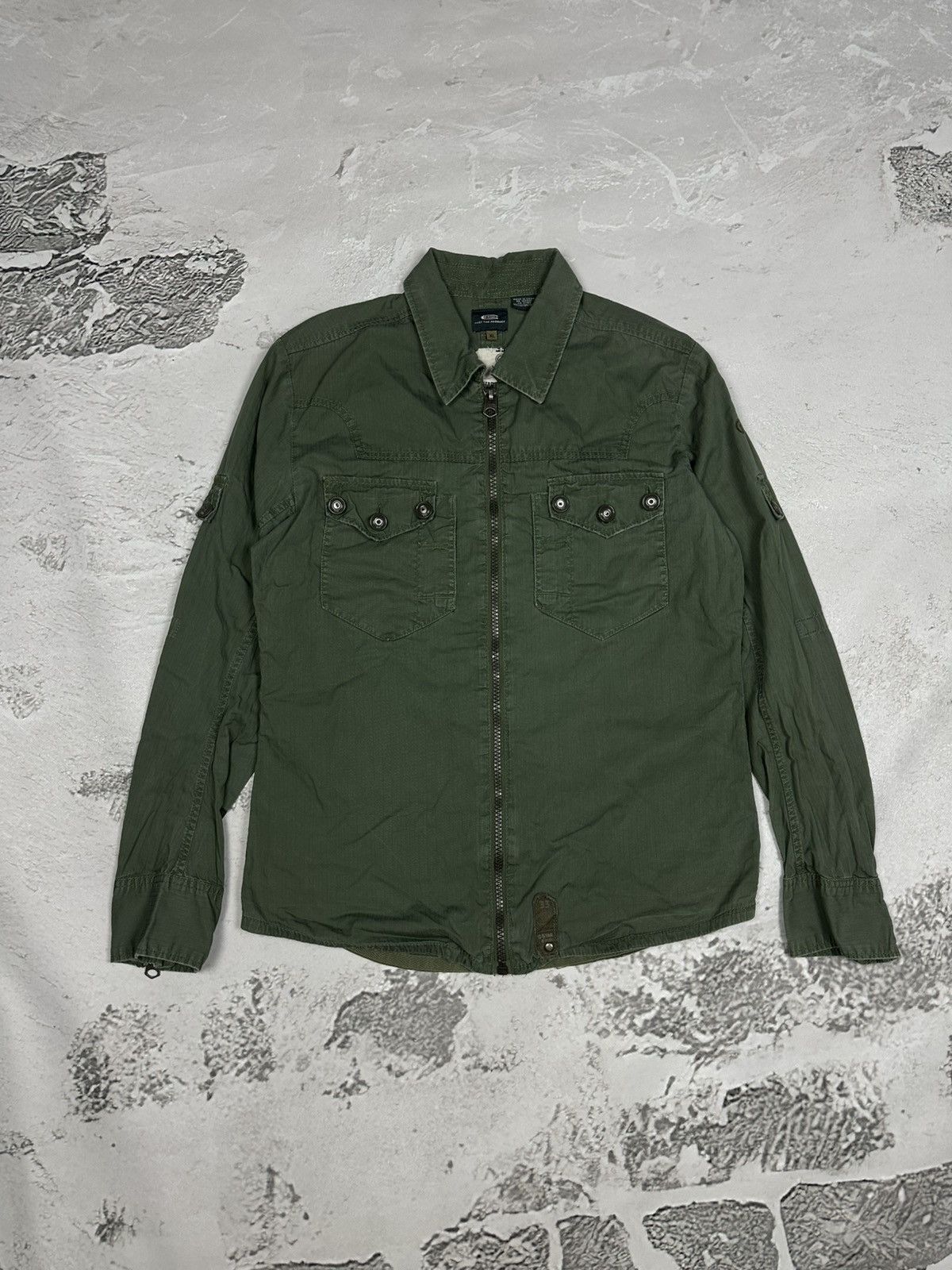 G-Star Vintage G Star RAW Officer Shirt Overshirt Jacket L/S Size US XL / EU 56 / 4 - 1 Thumbnail